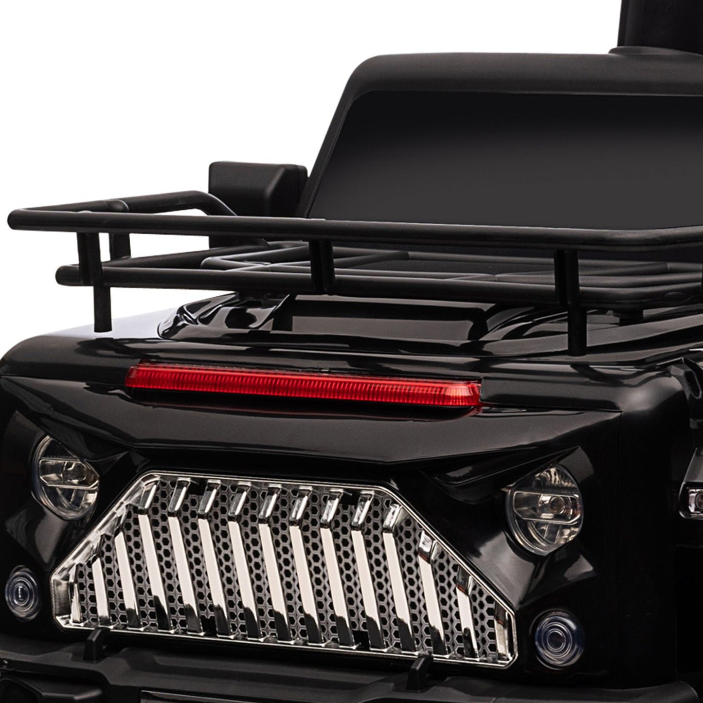 Electric Riding Off-Road Vehicle with Music and Storage - Black