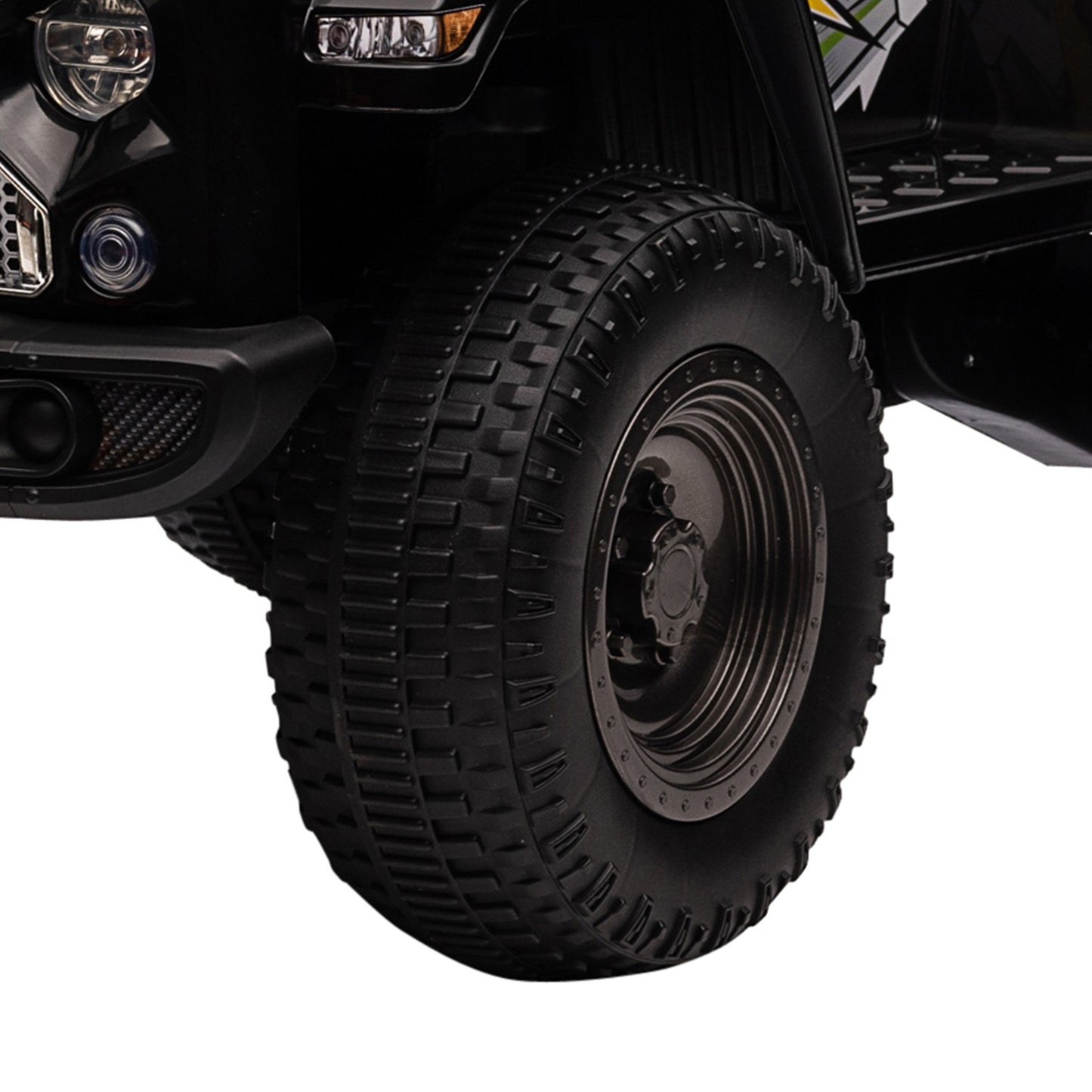 Electric Riding Off-Road Vehicle with Music and Storage - Black
