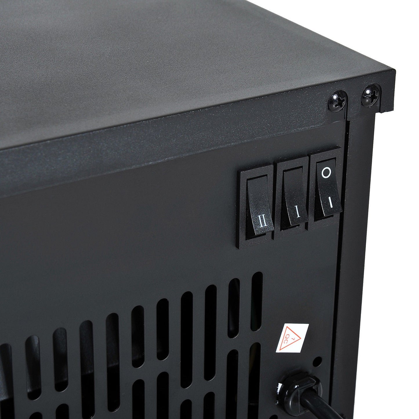 Electric stove - 600/1200W, black, 34x17x31 cm