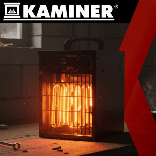 Electric Heater 3000W with Thermostat, IPX4 Protection
