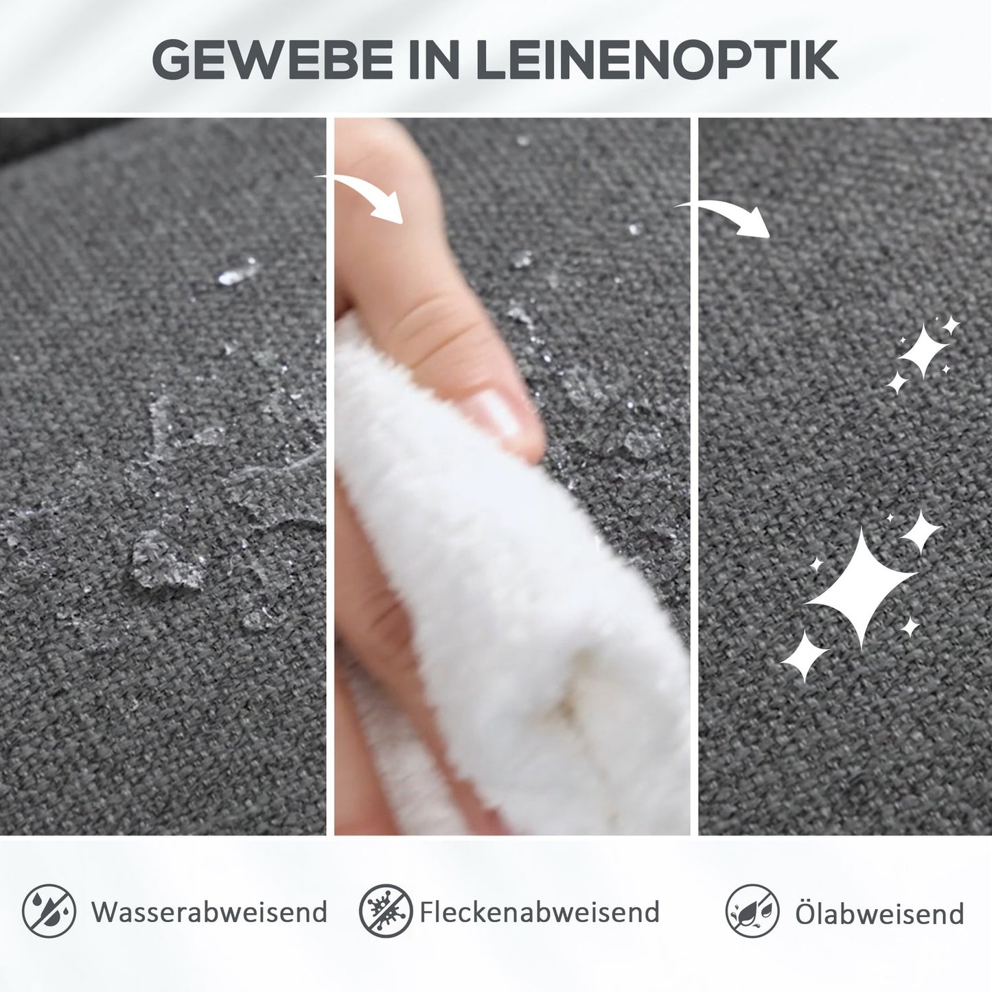 Electric Recliner Chair with Lift, Massage, Dark Grey Fabric