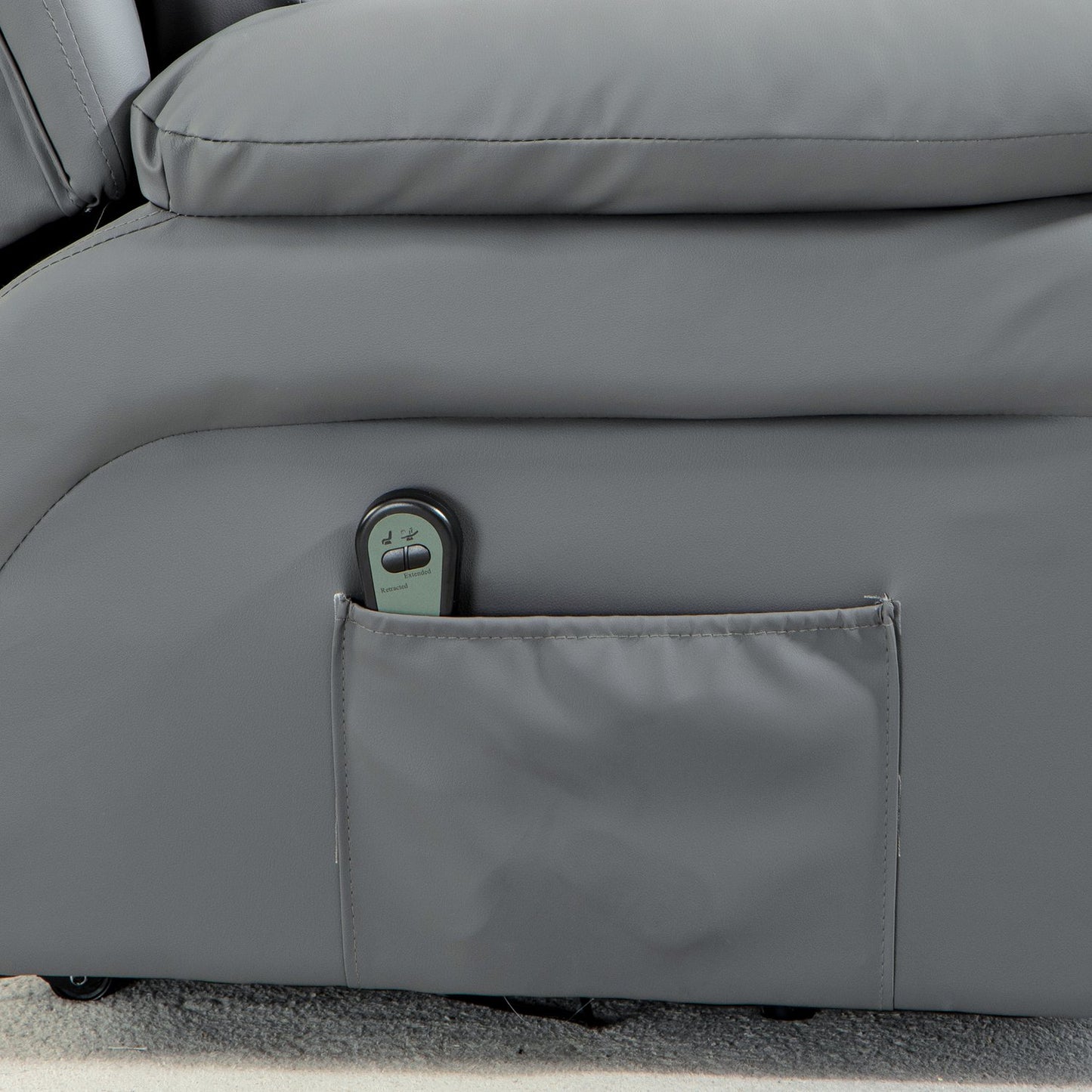 Electric recliner with stand-up aid and remote control