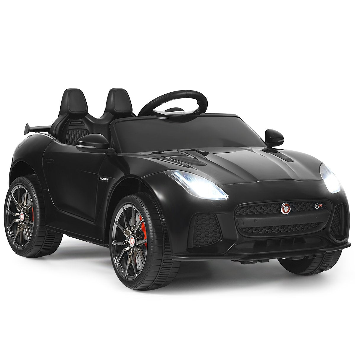 Electric children's car with stories & music & horn & headlights & remote control black