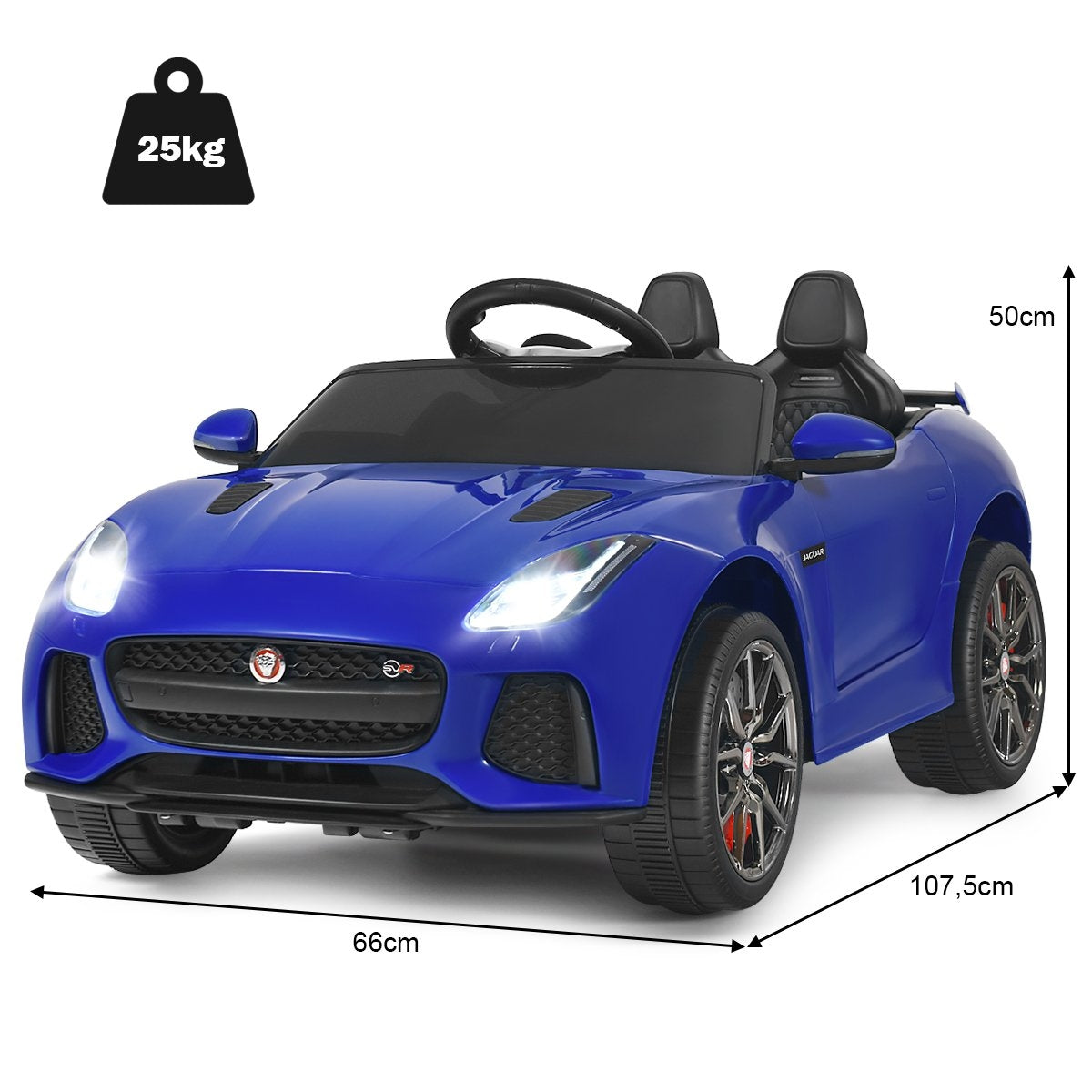 Electric children's car with stories & music & horn & headlights & remote control marine