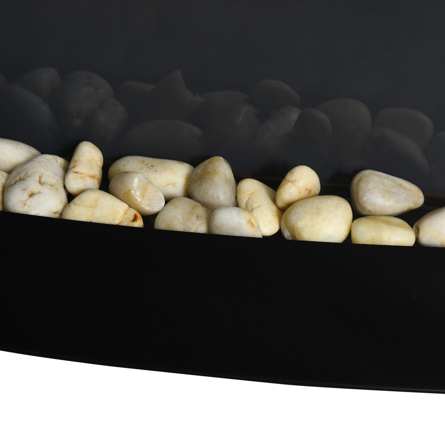 Modern wall electric fireplace - 89.2 x 13.5 x 48cm