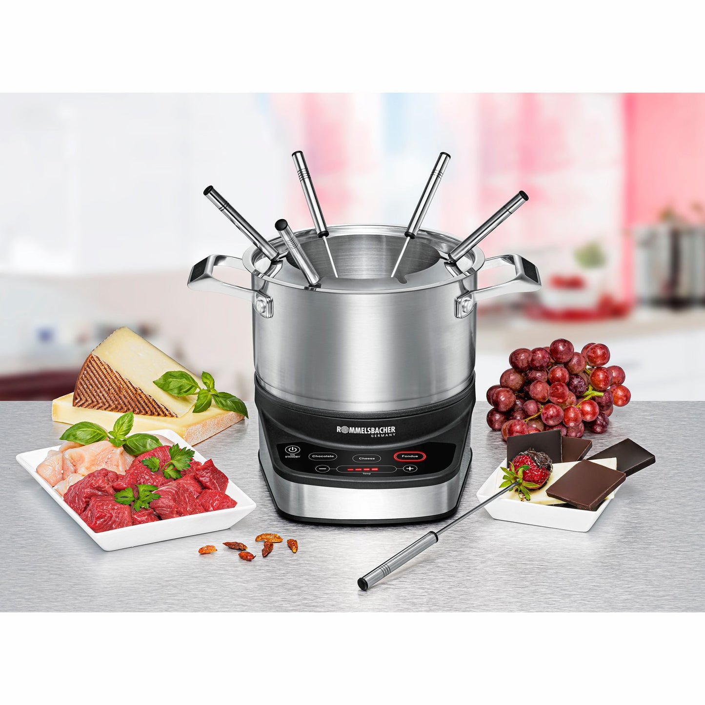 Electric fondue F 1200 2.5l 1200W Touch control