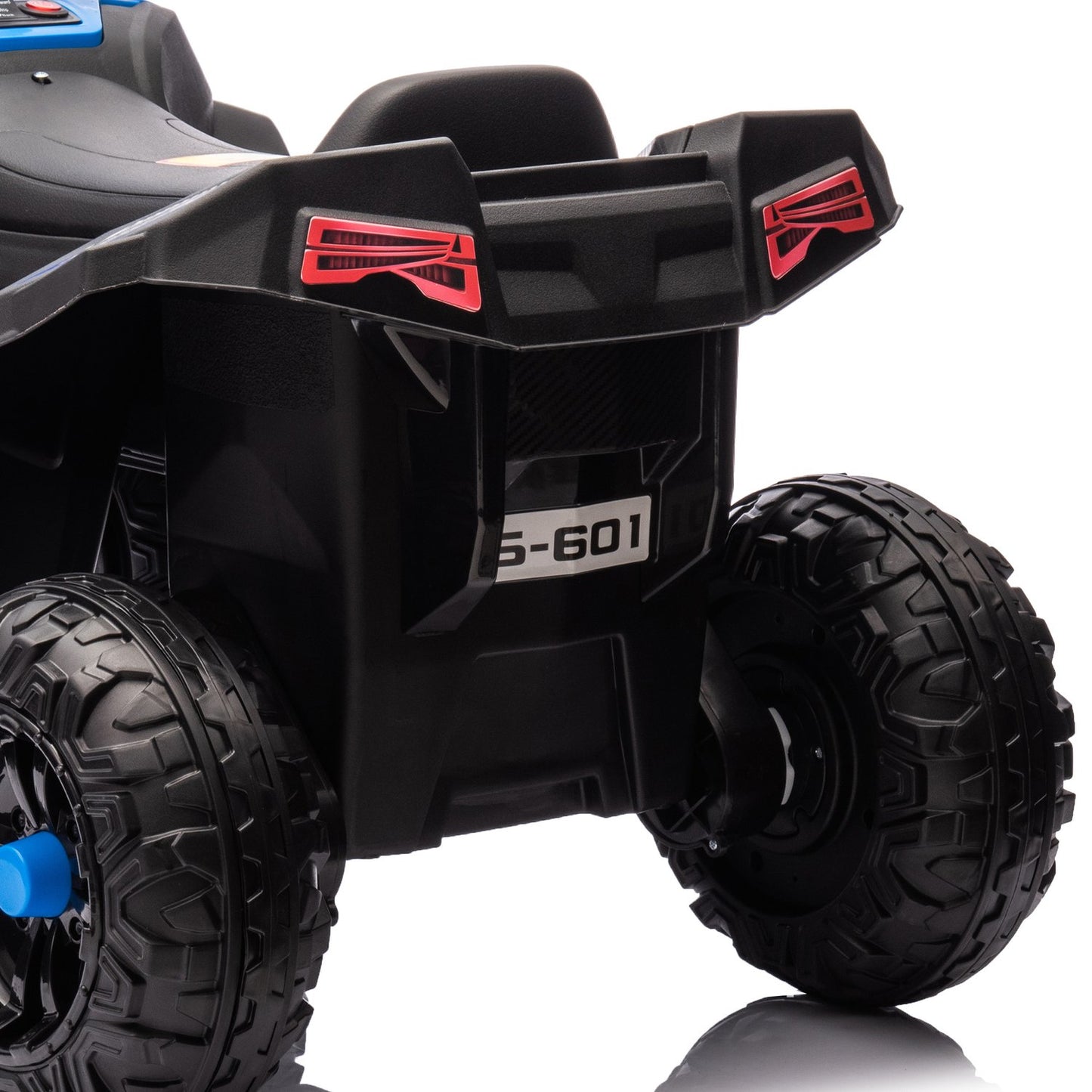 Electric quad bike for children, 12V, 4-wheel suspension, MP3, blue