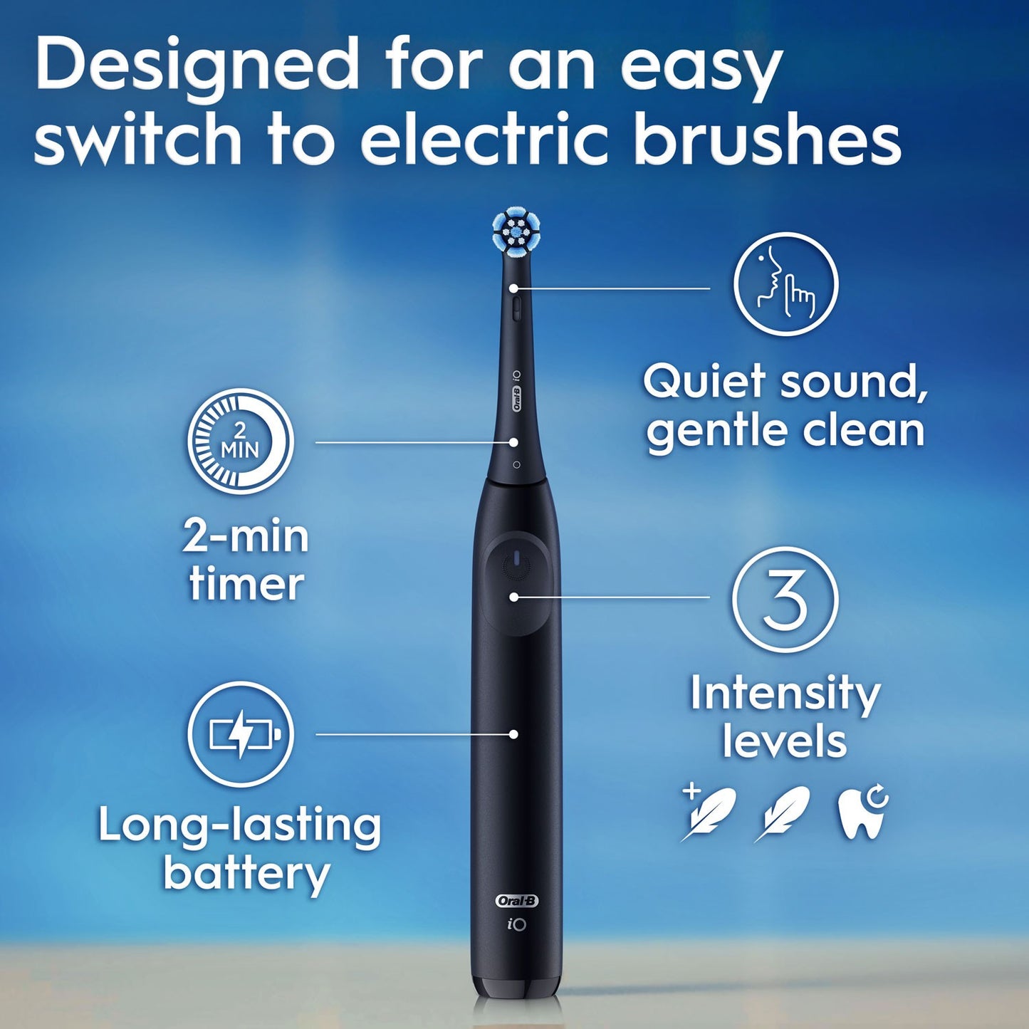 Electric toothbrush iO Simply Easy Clean Night Black