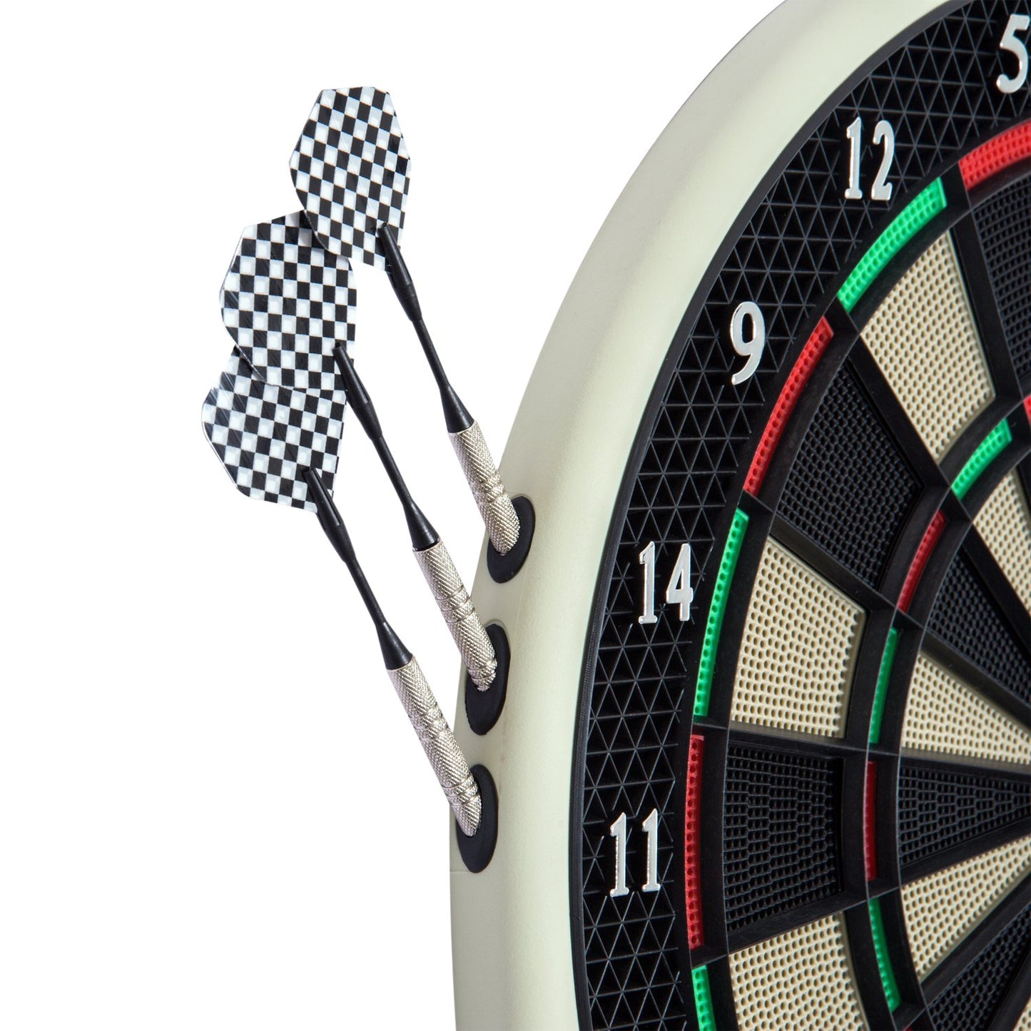 Electronic dart board with LCD screen - 18 games, 6 darts