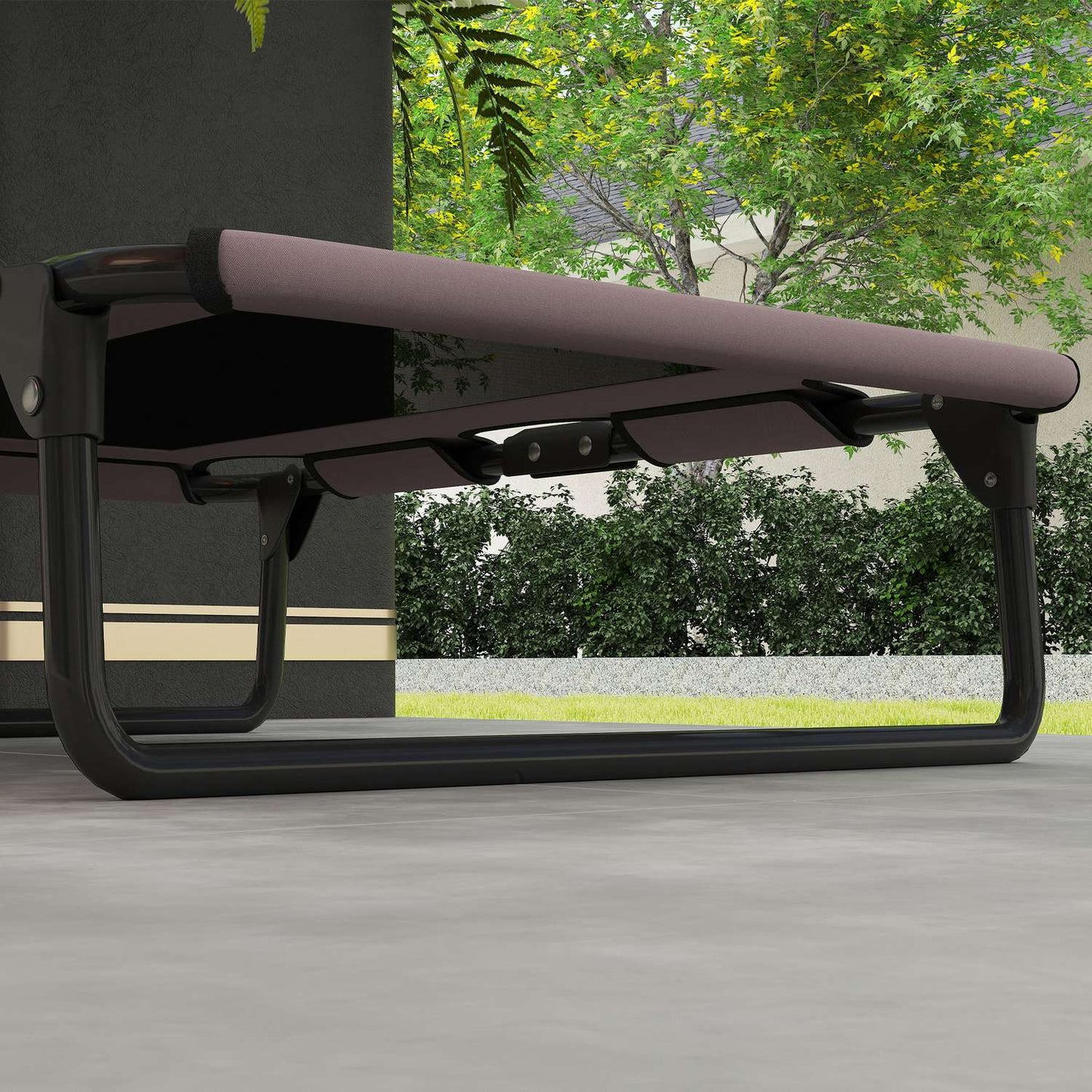 Elevated folding dog bed - Breathable mesh, 75x51x18 cm