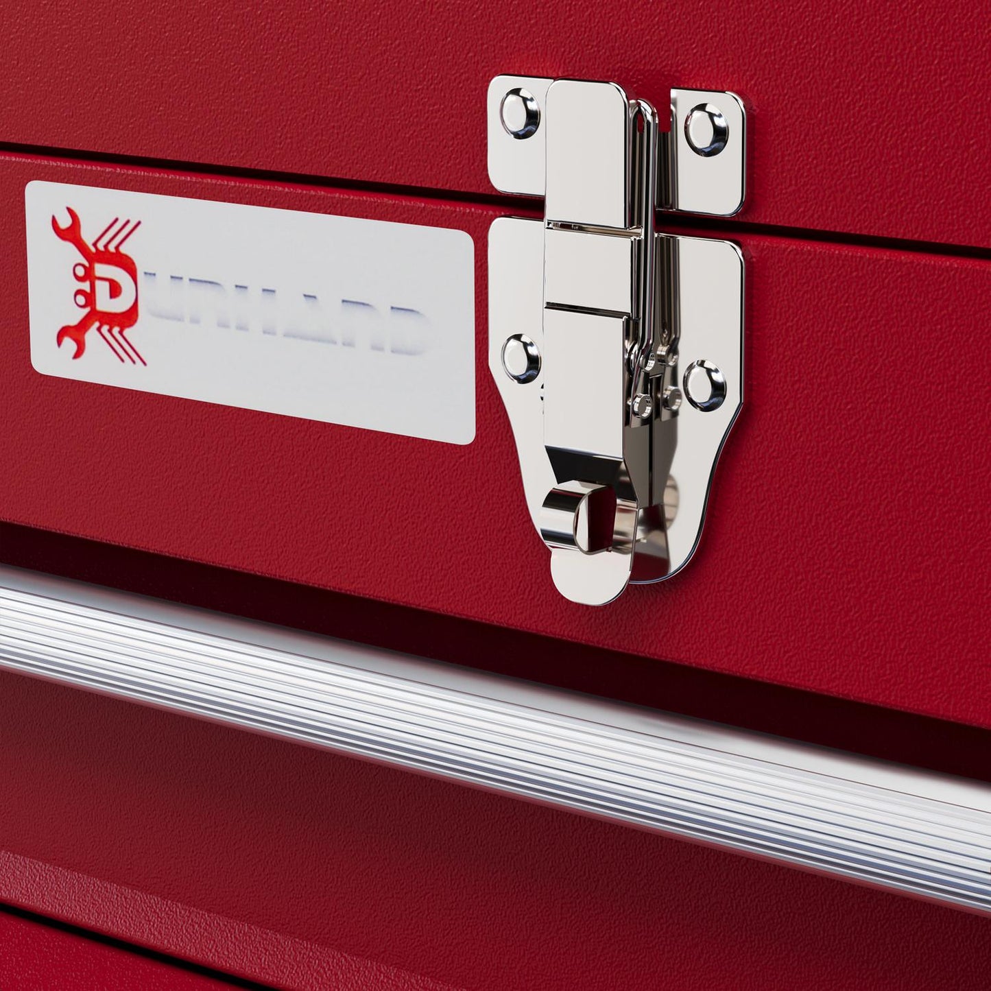 Steel tool box with drawers and lock, 46x24x22 cm