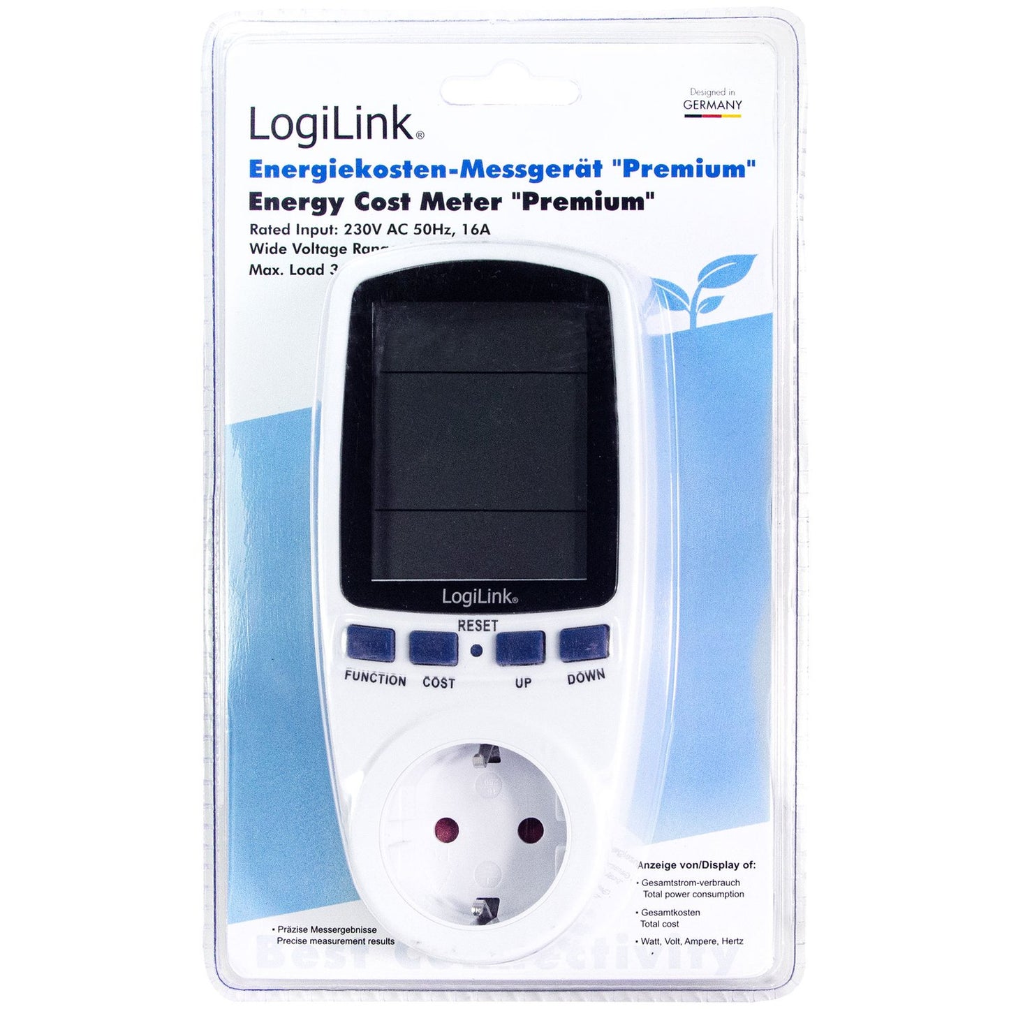 Energy meter with cost calculation Premium