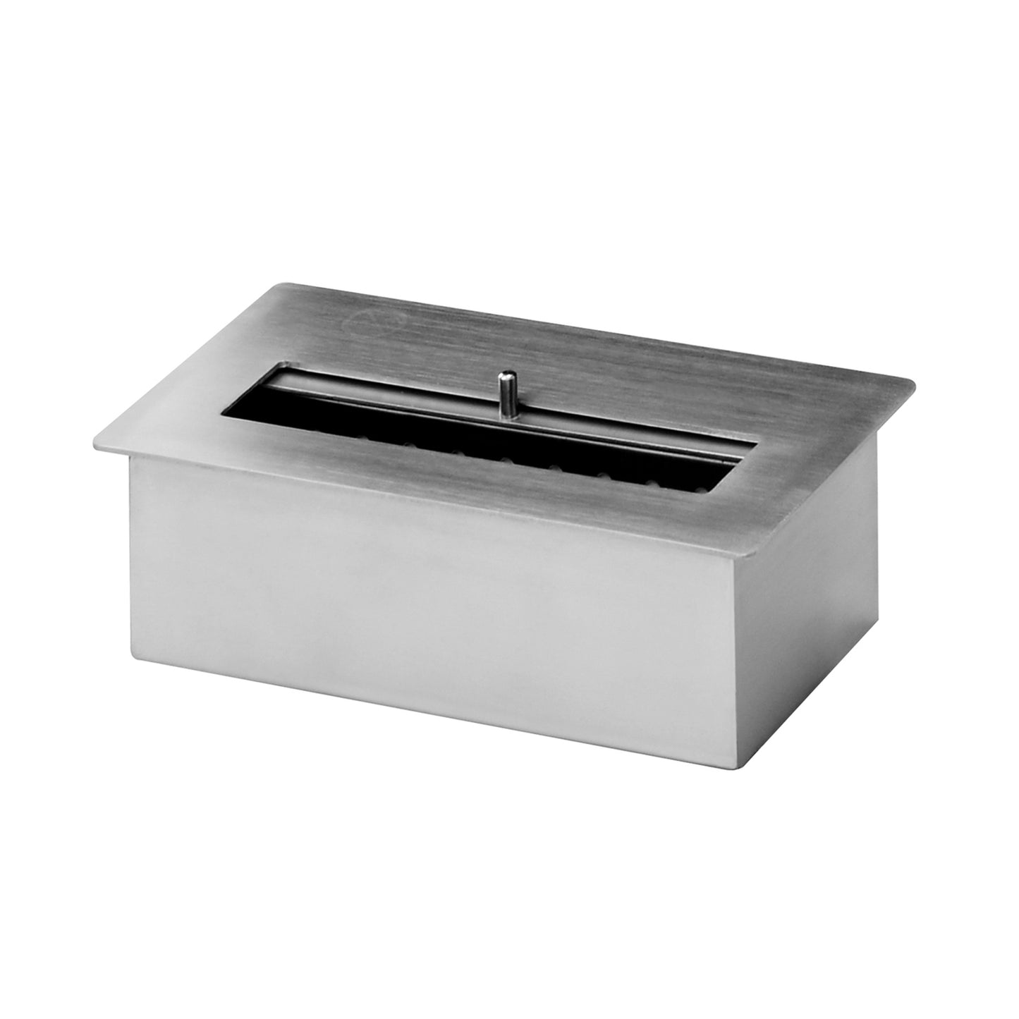 Bio Ethanol Fireplace, 1.5L, Smoke-free, Stainless steel