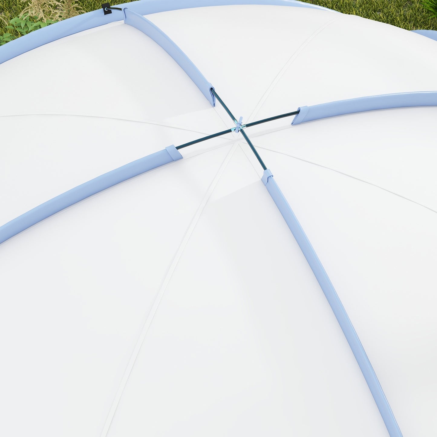 Gazebo 3.5x3.5 m with hook door, Water-repellent, Blue