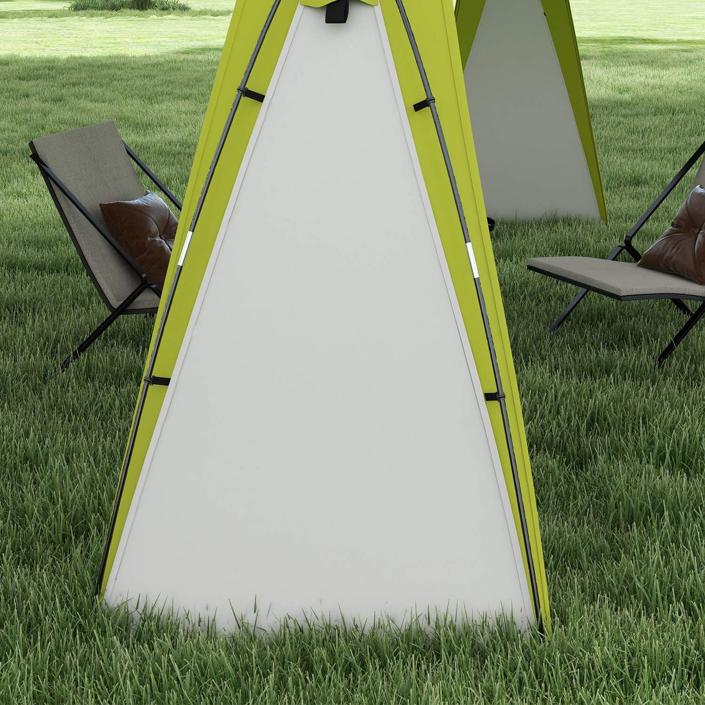 Water-repellent 3.5x3.5m garden shelter with sun protection