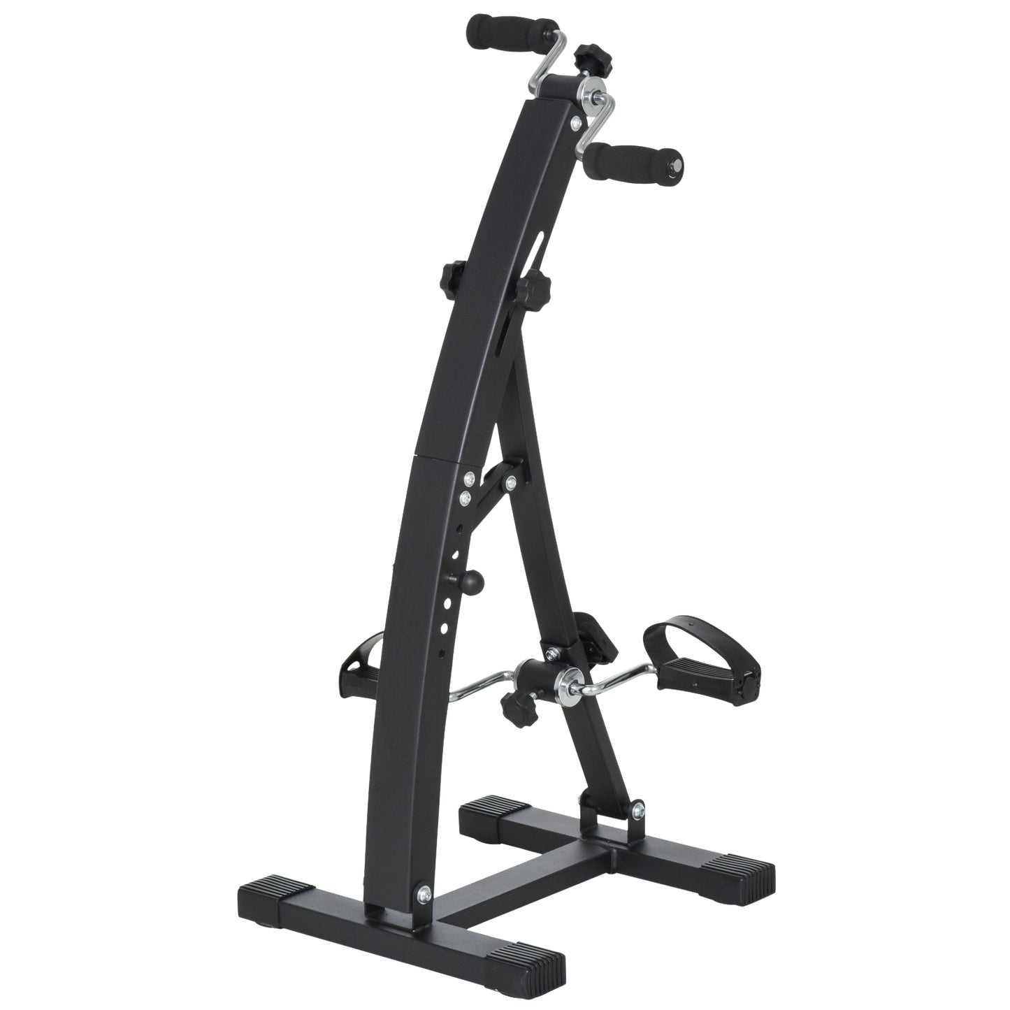 Exercise bike trainer for seniors, robust steel, black