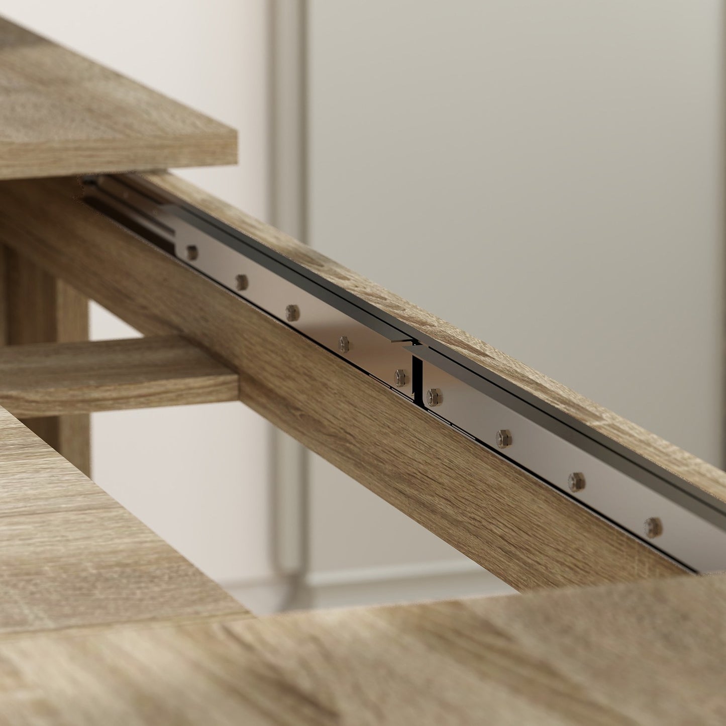 Extendable Dining Table, 180-260 cm, Seats 6-10, Wood