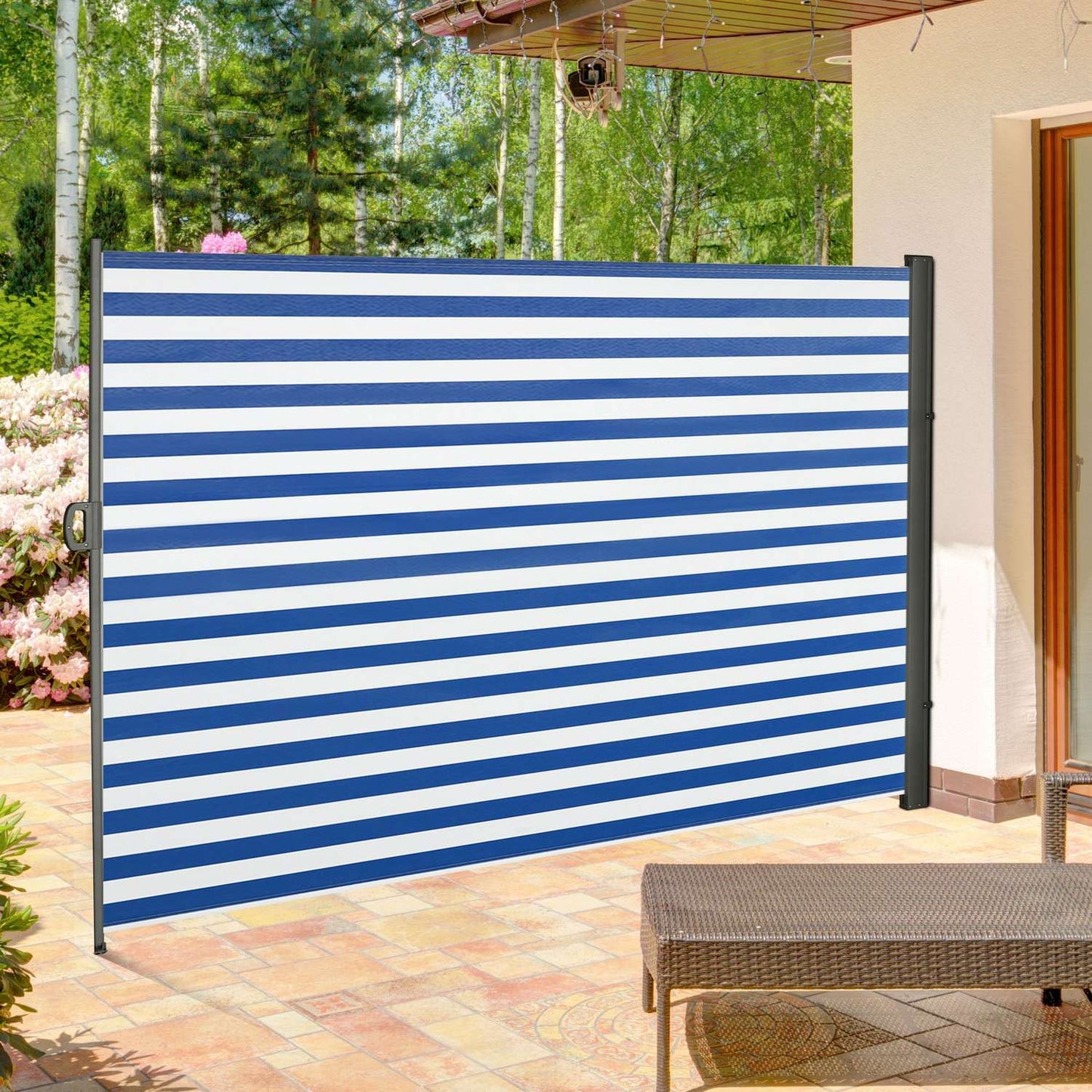 Retractable side awning, 300x160 cm UV & Wind protection