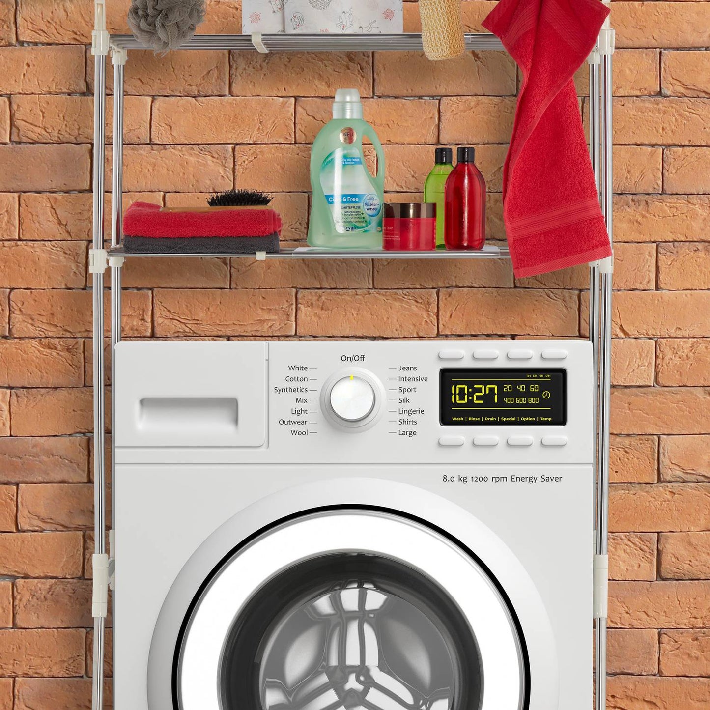 Extendable Washing Machine Shelf