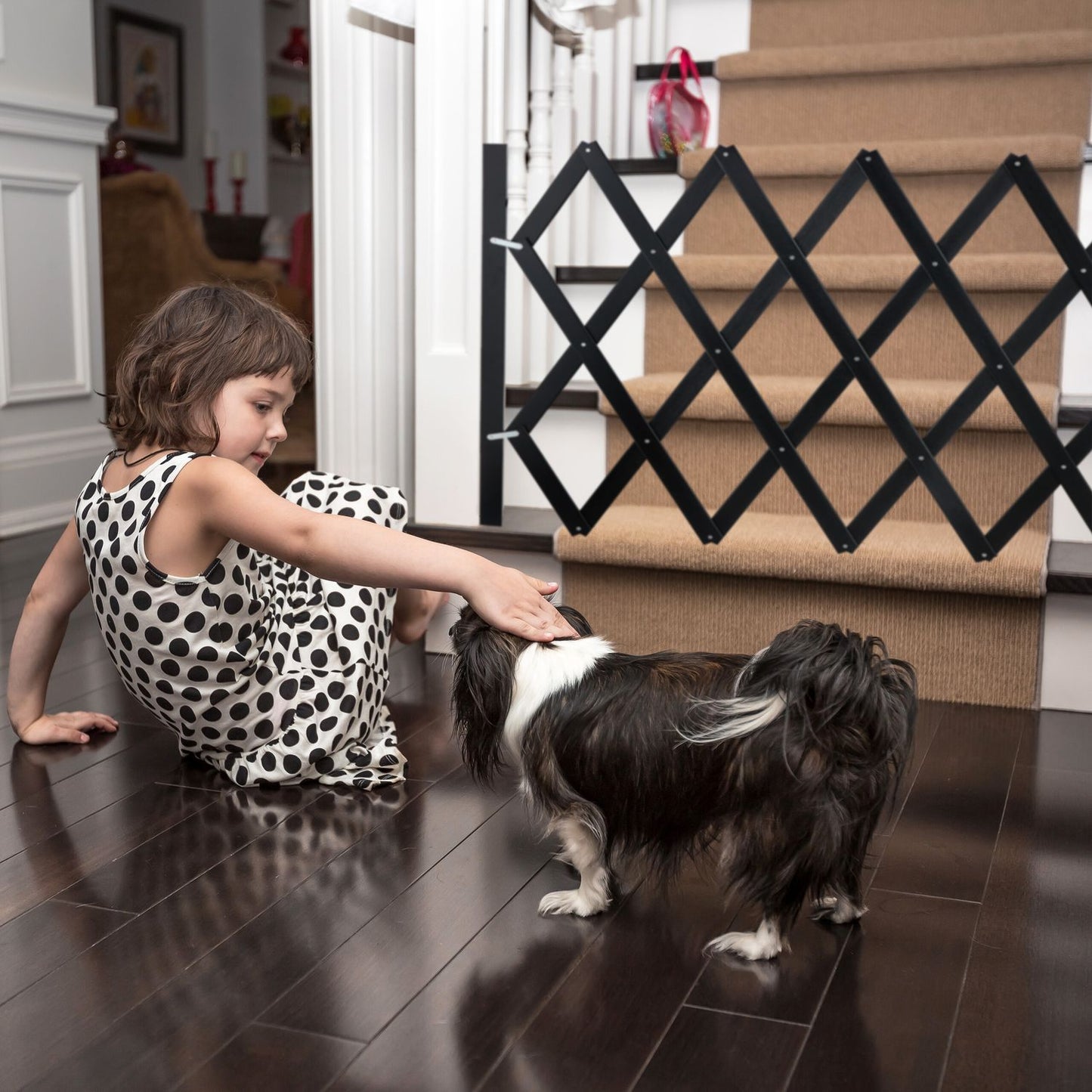 Extendable dog grid Black