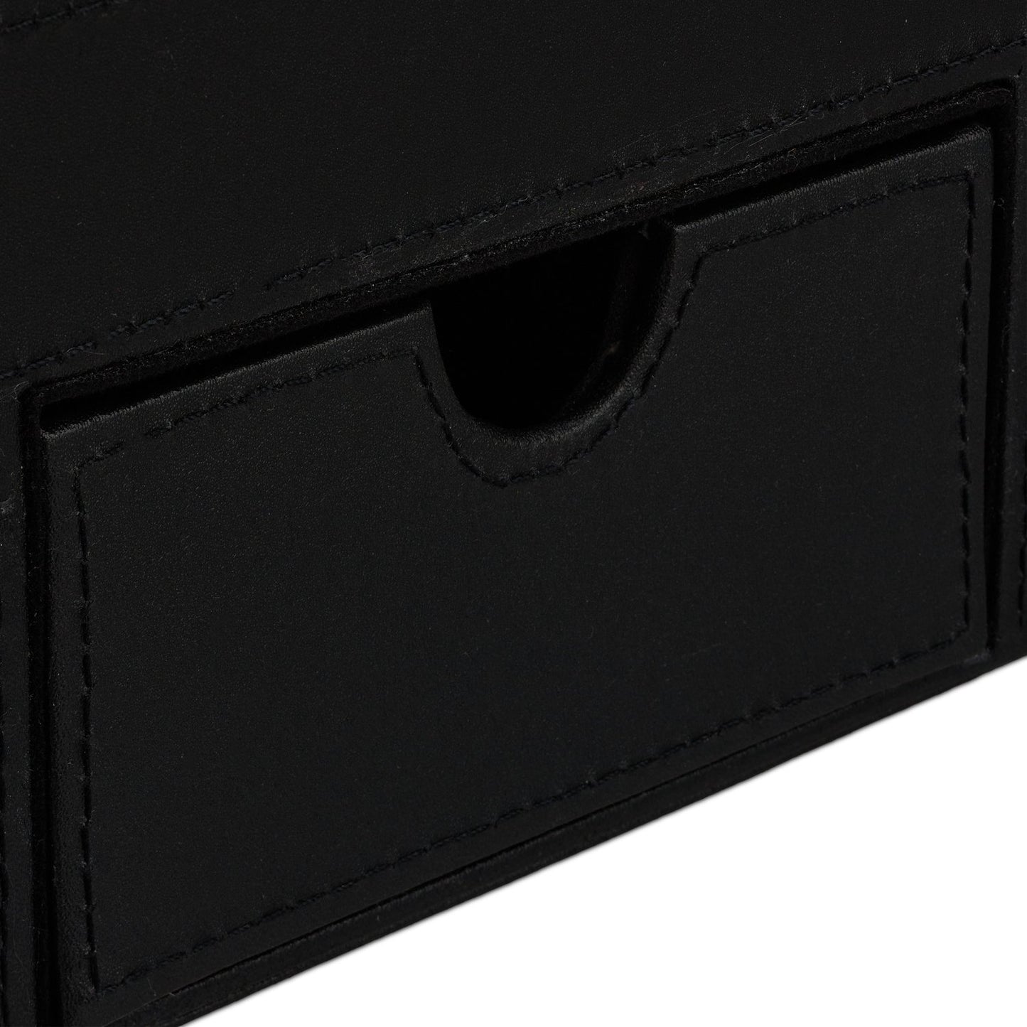 Faux Leather Desk Organiser