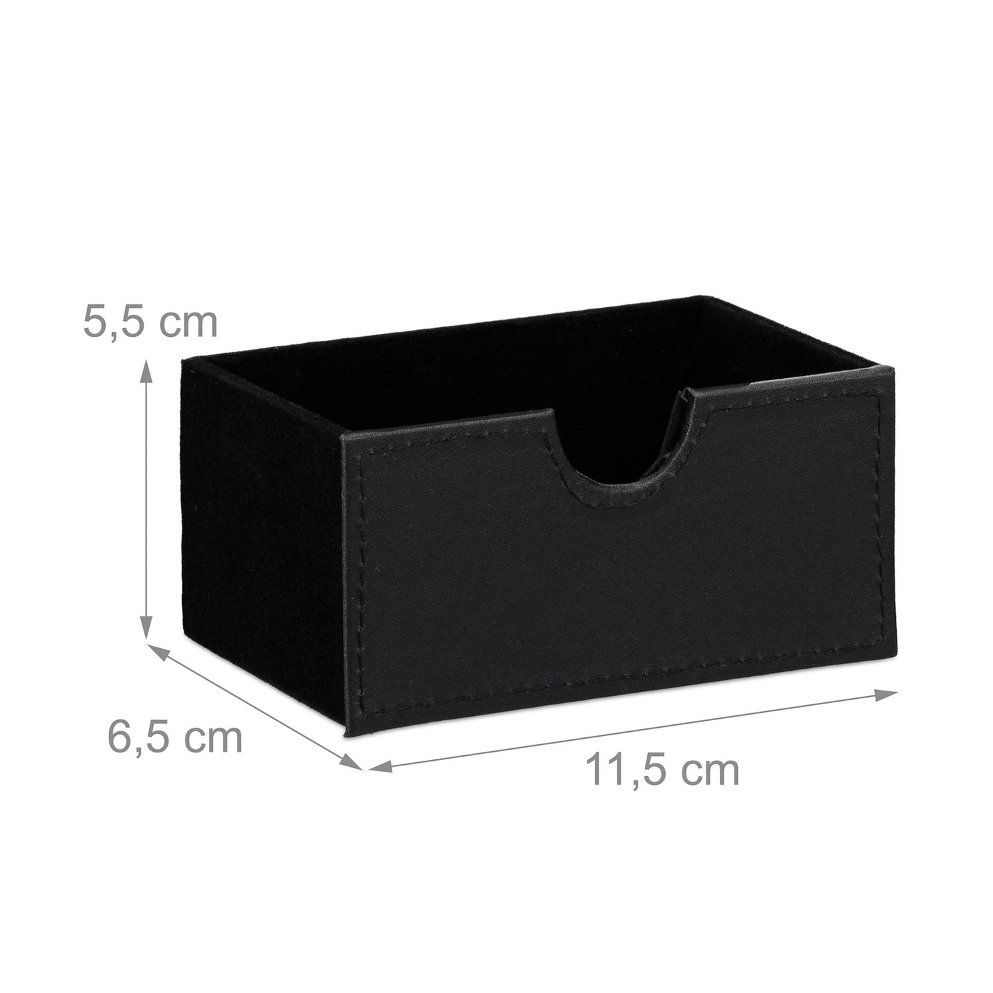 Faux Leather Desk Organiser