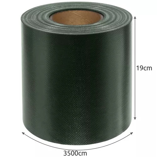 Fencing tape 19cmx35m 630g/m2 green 23706