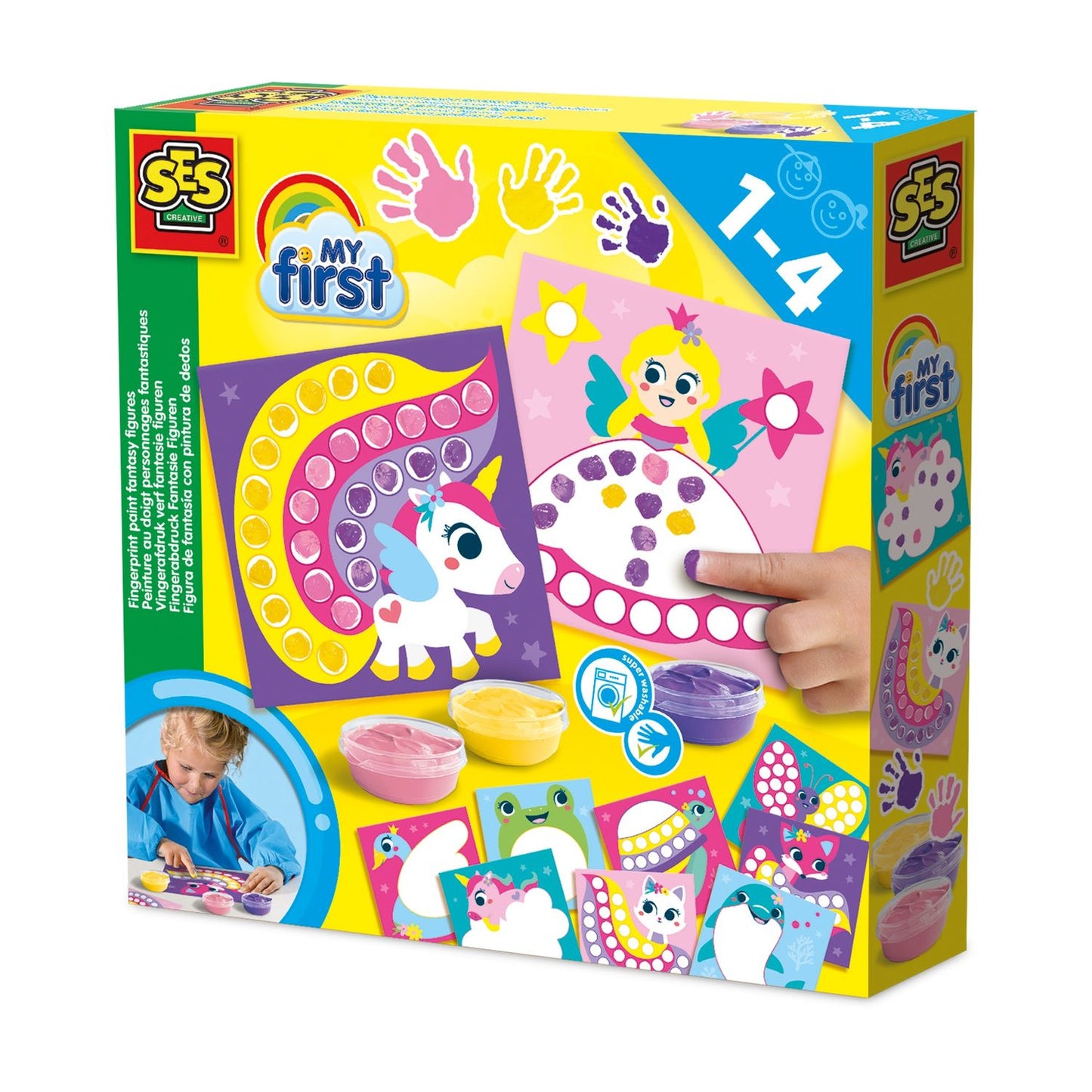 Fingerprint Paint for Fantasy Figures - 1 Set of 12 Colors