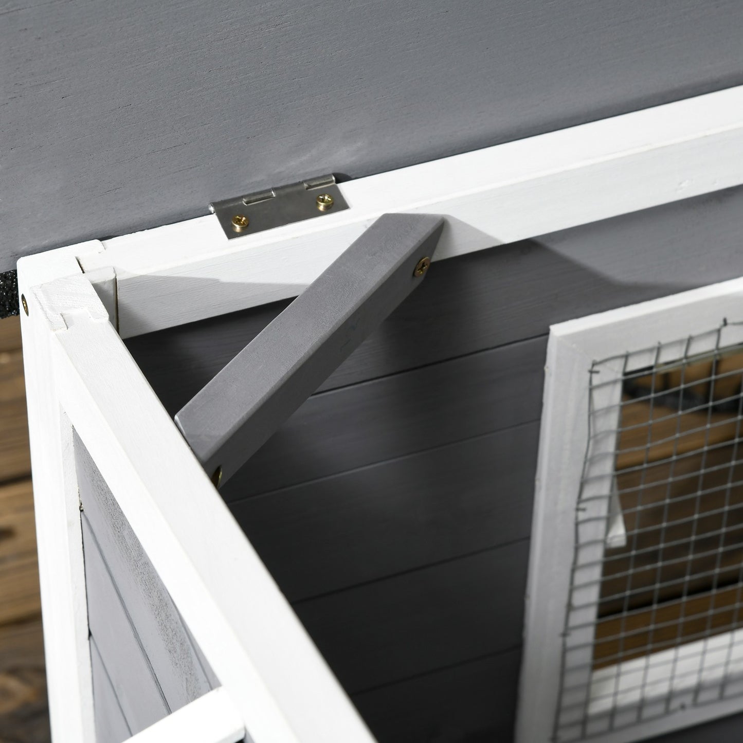 Fir Wood Dog House, weather resistant with removable floor