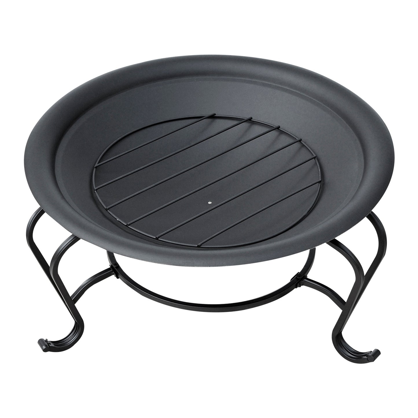 Fire bowl Fire pit with spark protection, metal, 70.5x40 cm