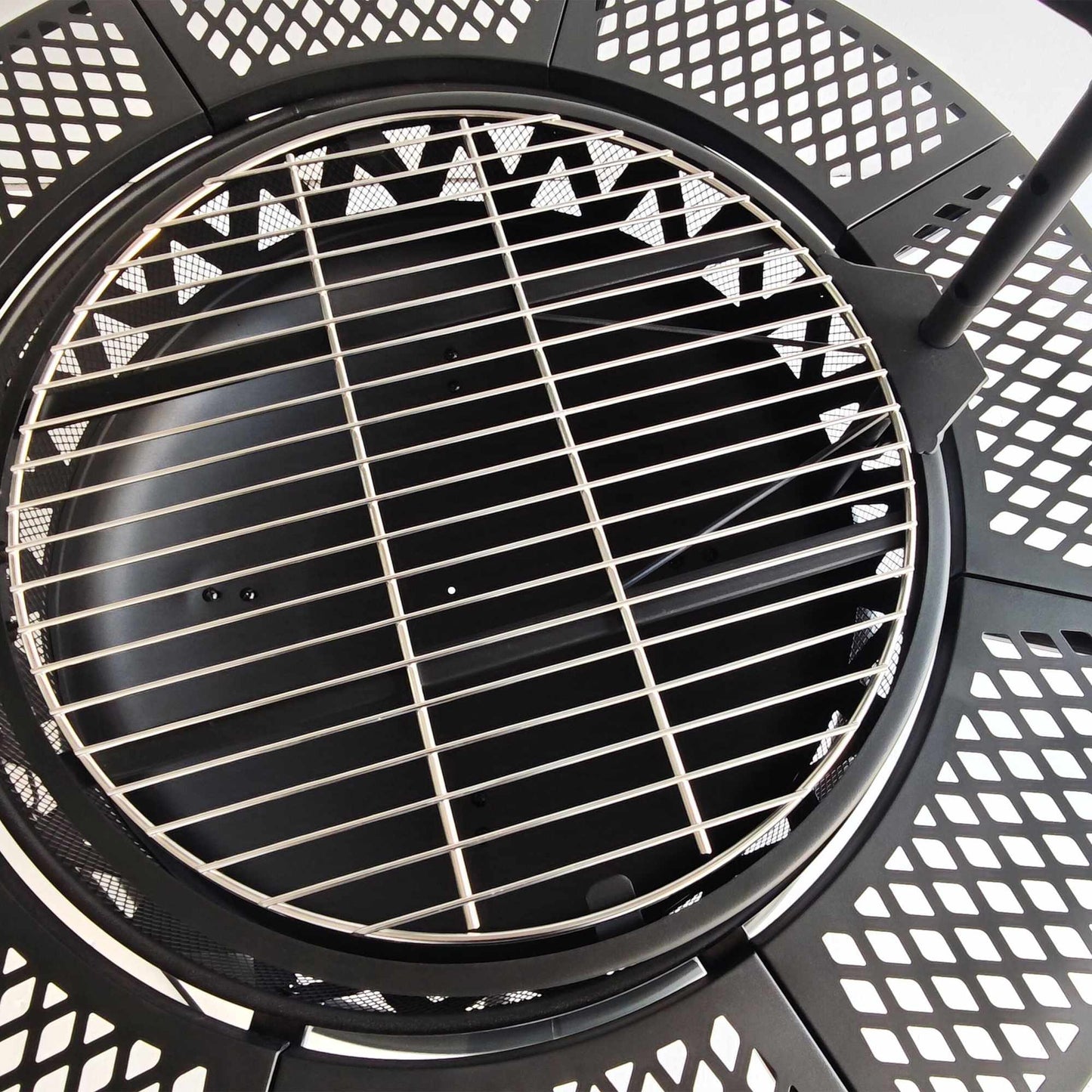 Fire Bowl with 2 Adjustable Swivel Grates