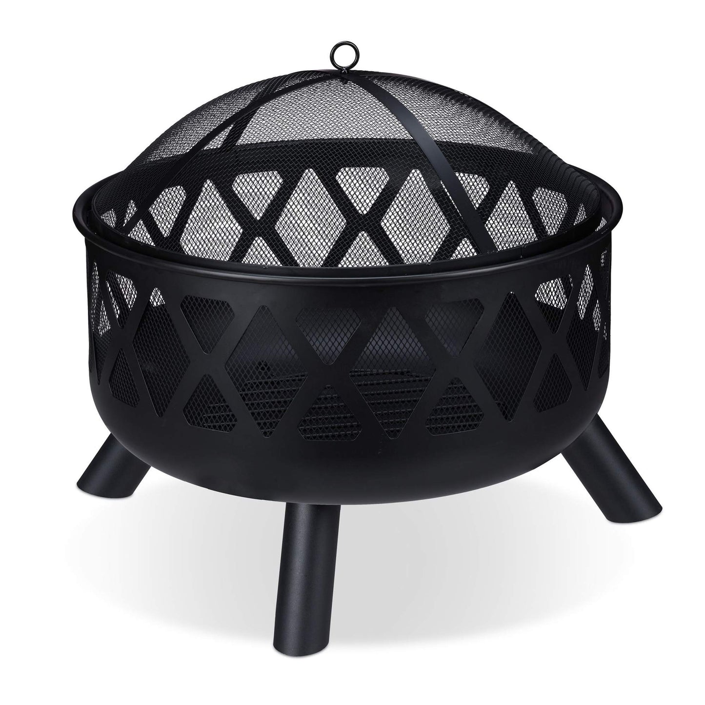 Fire barrel with spark protection