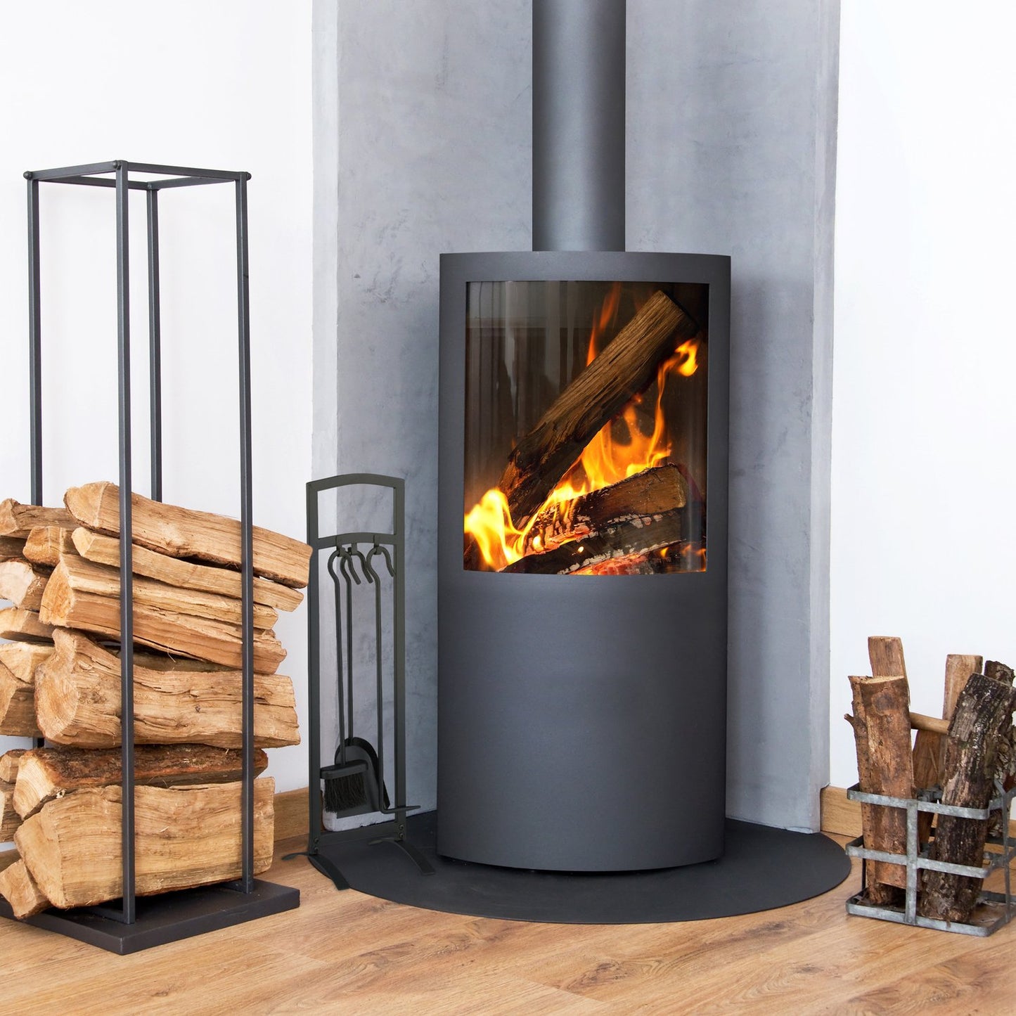 Fireplace in 4 parts