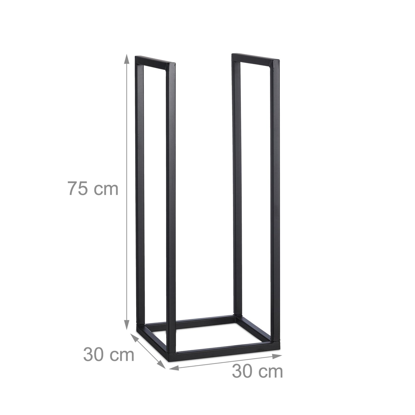 Firewood Rack – Large Black Metal Log Holder