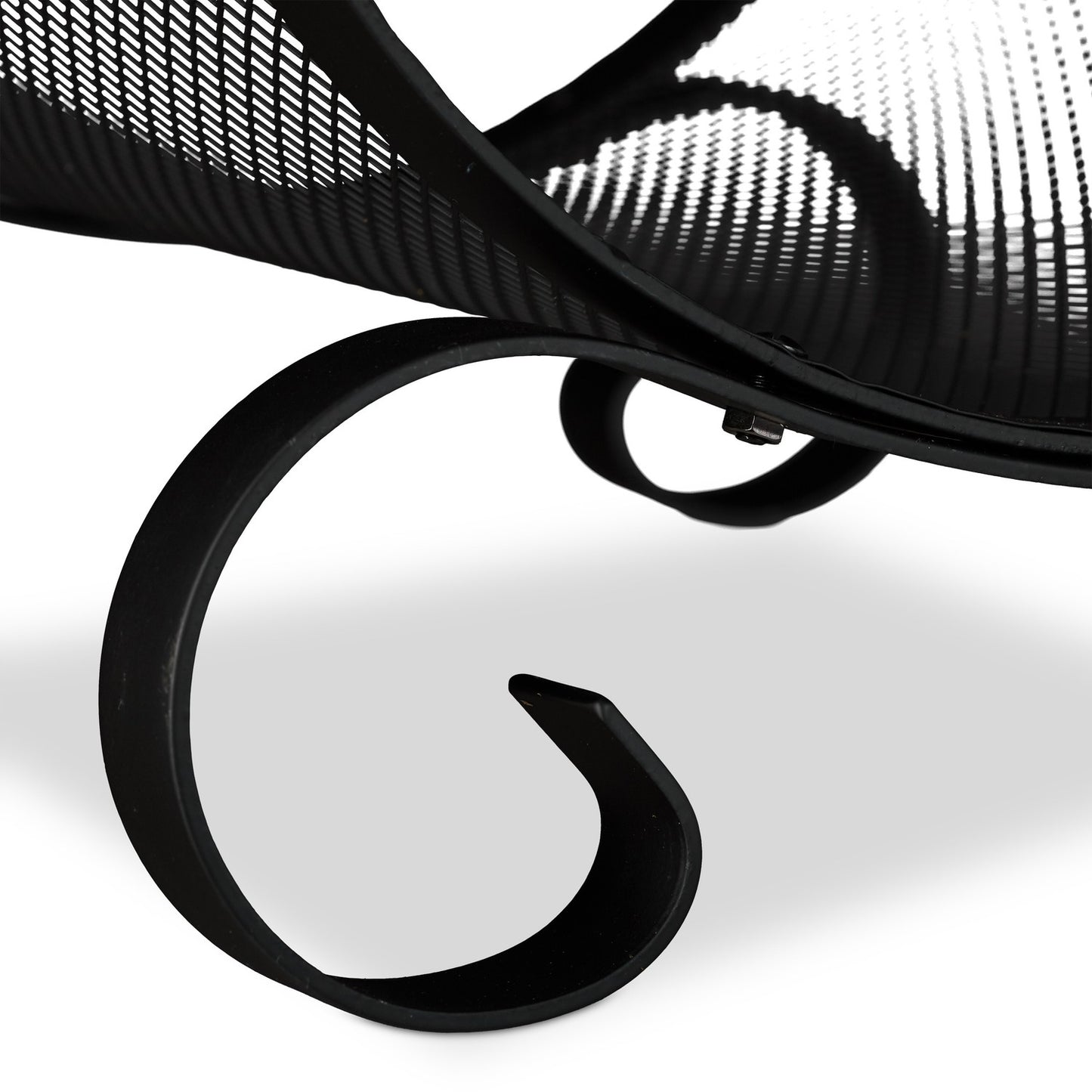 Firewood basket in black