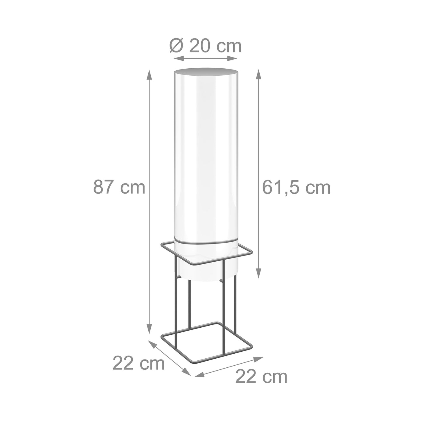 Fish pillar for pond garden