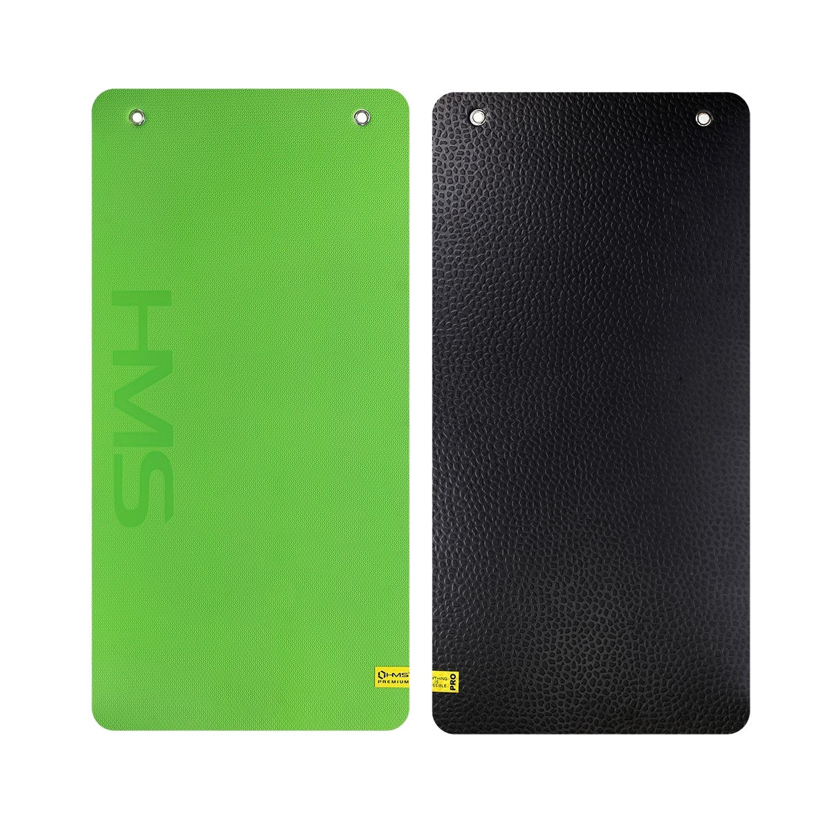 Fitness Mat, Green-Black, Non-Slip, 6mm Thick
