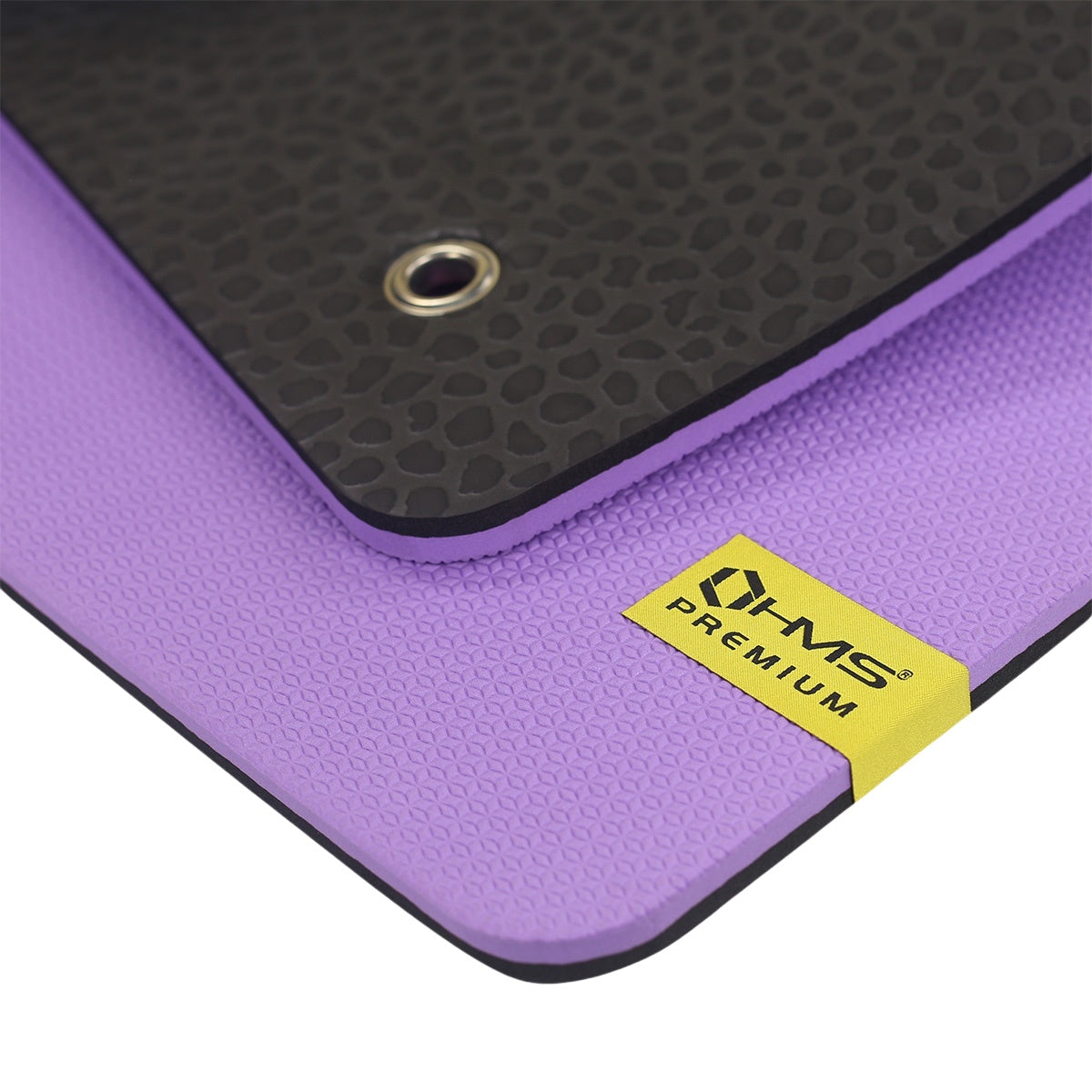Fitness Mat, Violet-Black, Non-Slip, 6mm Thick