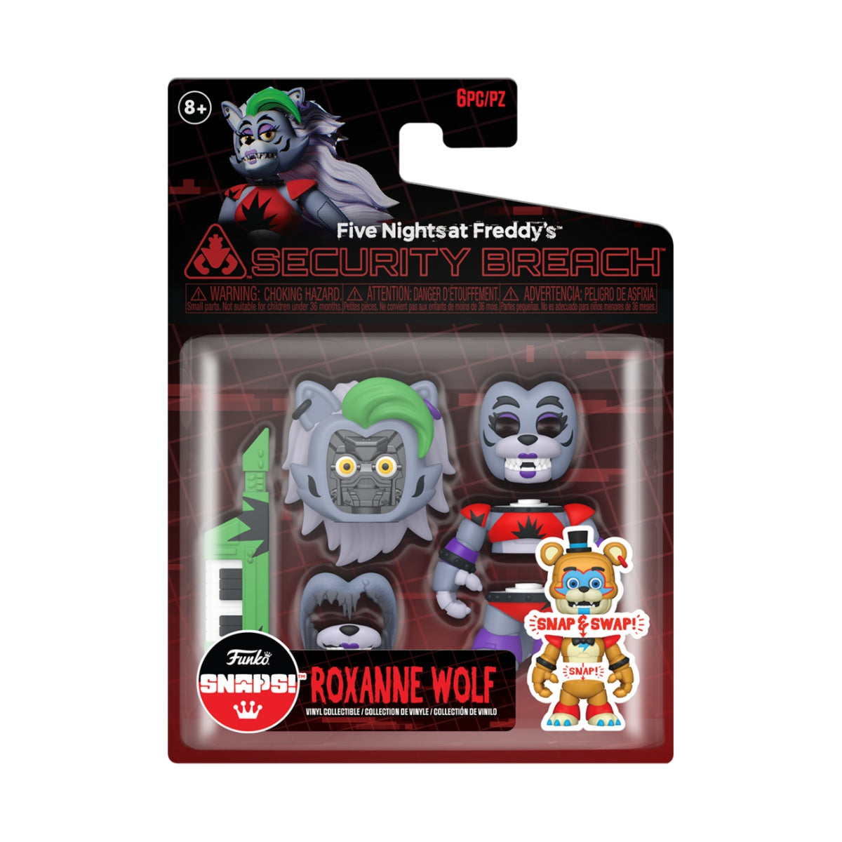 Five Nights at Freddy's Glamrock Roxanna Snap Figure
