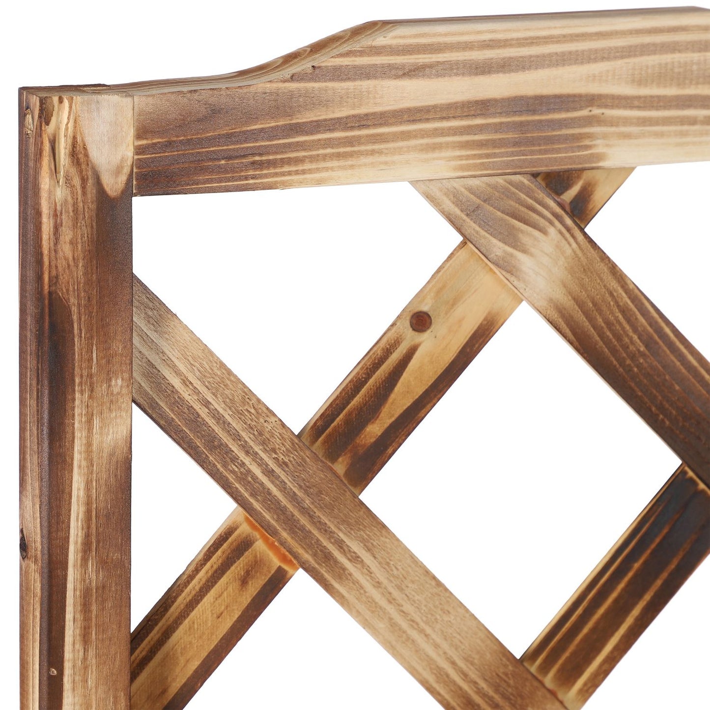 Flamed Planter Box with Trellis