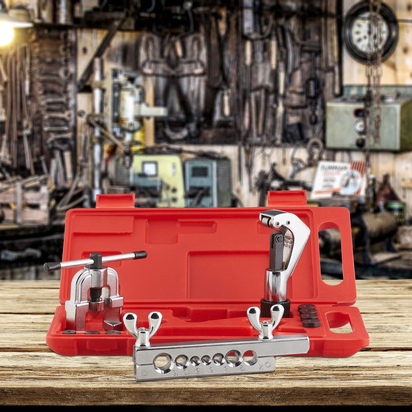 Flaring Tool with Pipe Cutter