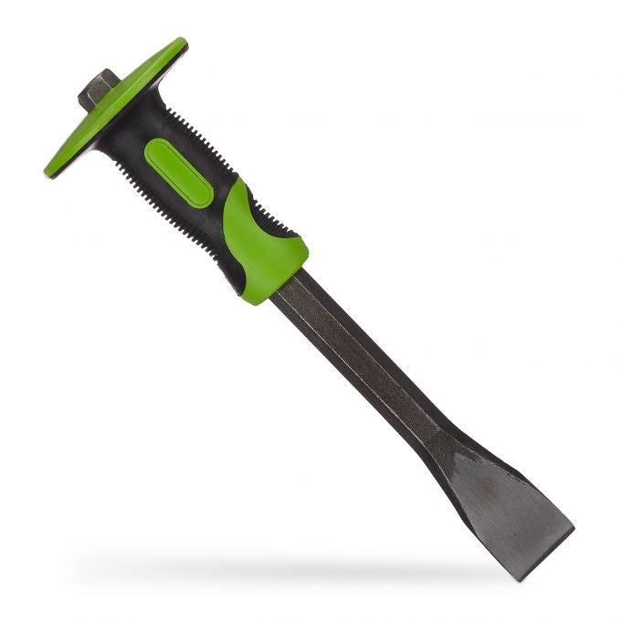 Flat chisel with hand guard