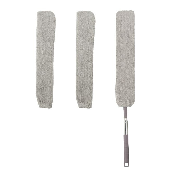 Flat spring vacuum cleaner with telescopic handle