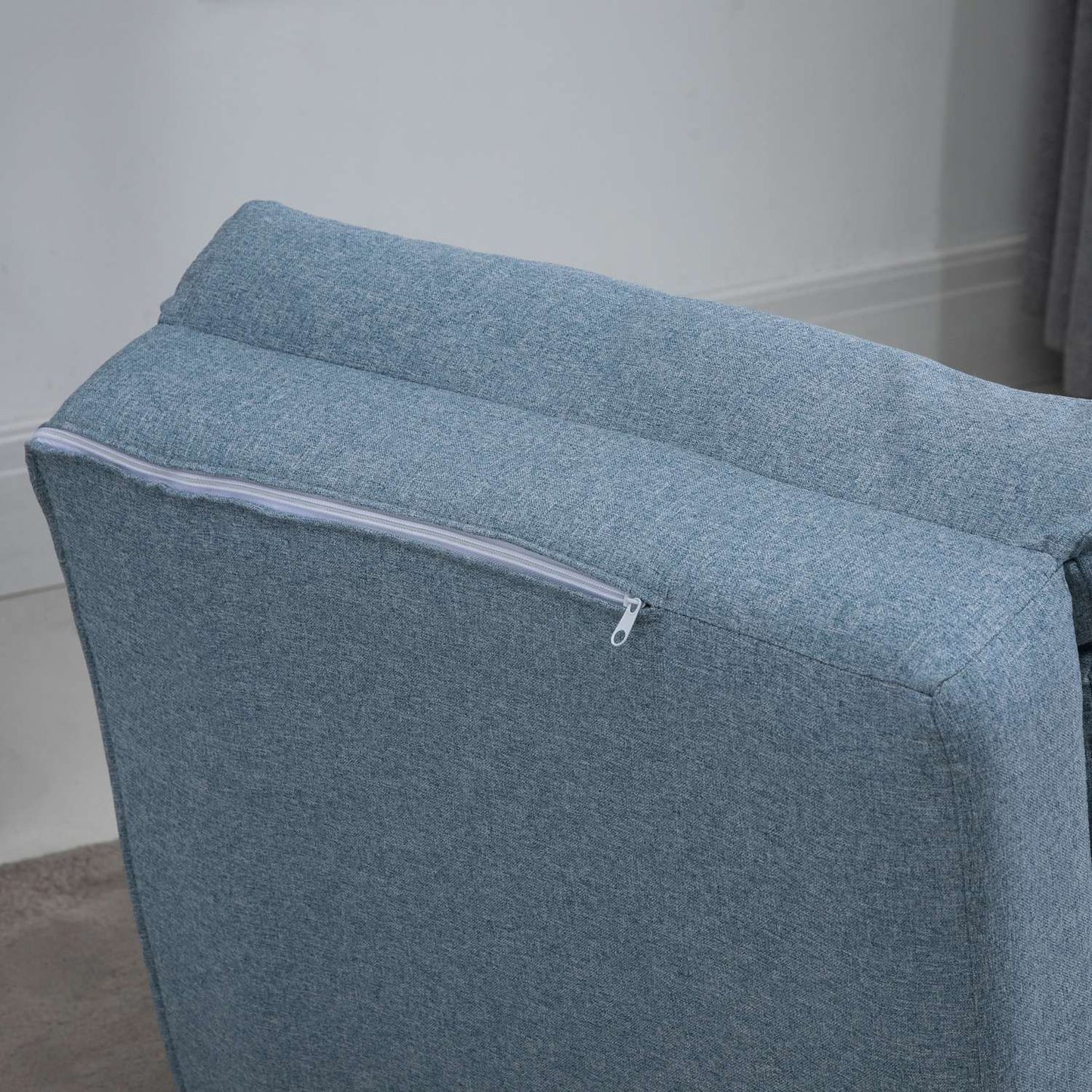 2-in-1 Floor Chair & Mattress, Adjustable, Sky Blue