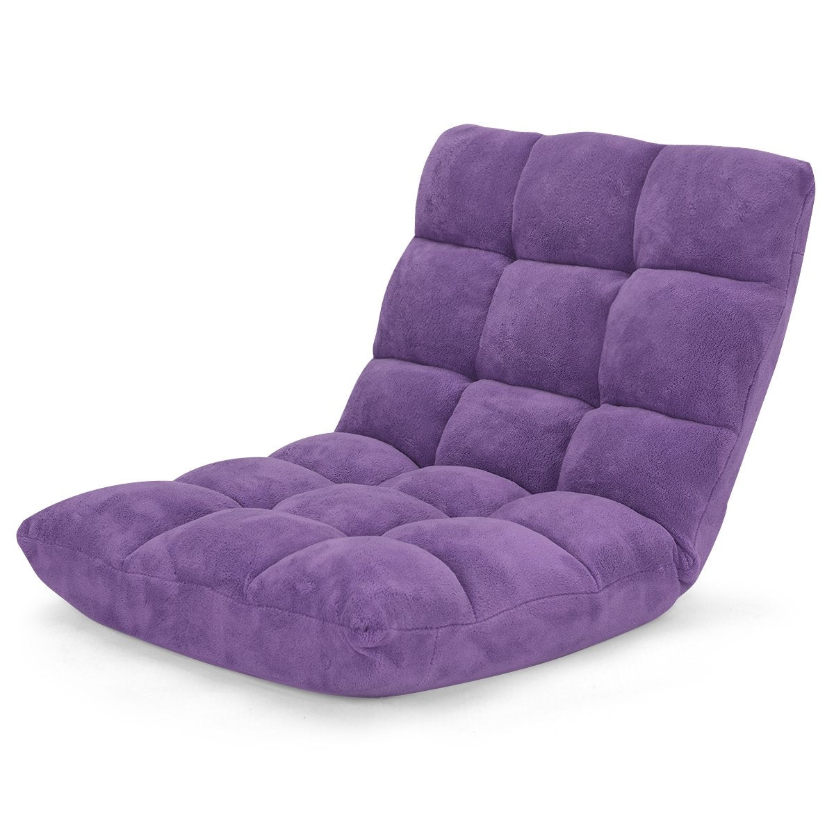 Floor chair with adjustable backrest Floor chair with backrest 105 x 59 x 15 cm purple