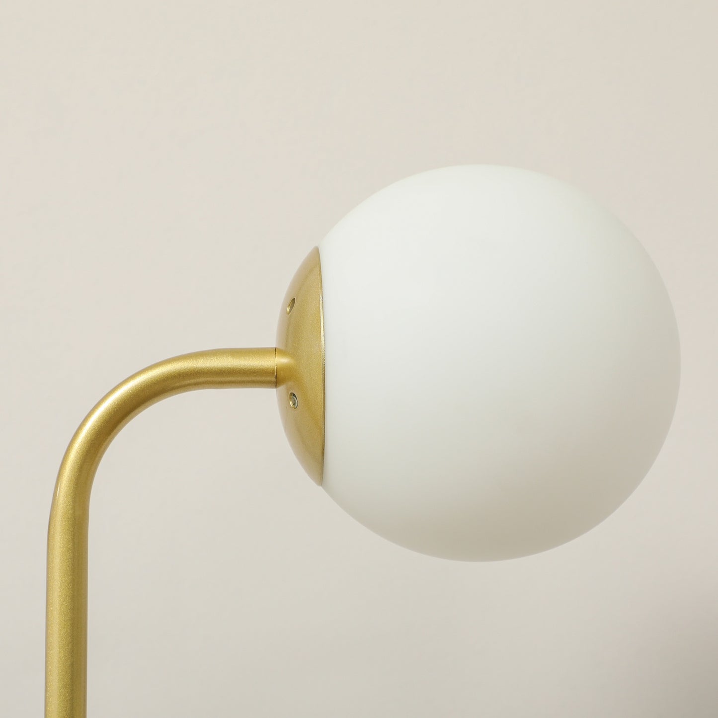 Floor lamp with rotating shades - 120W, gold, 1.65m