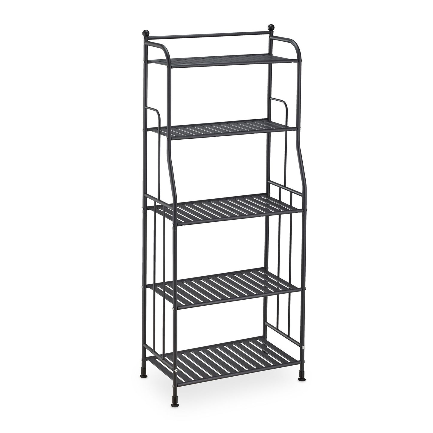 Floor-standing shelf with 5 shelves