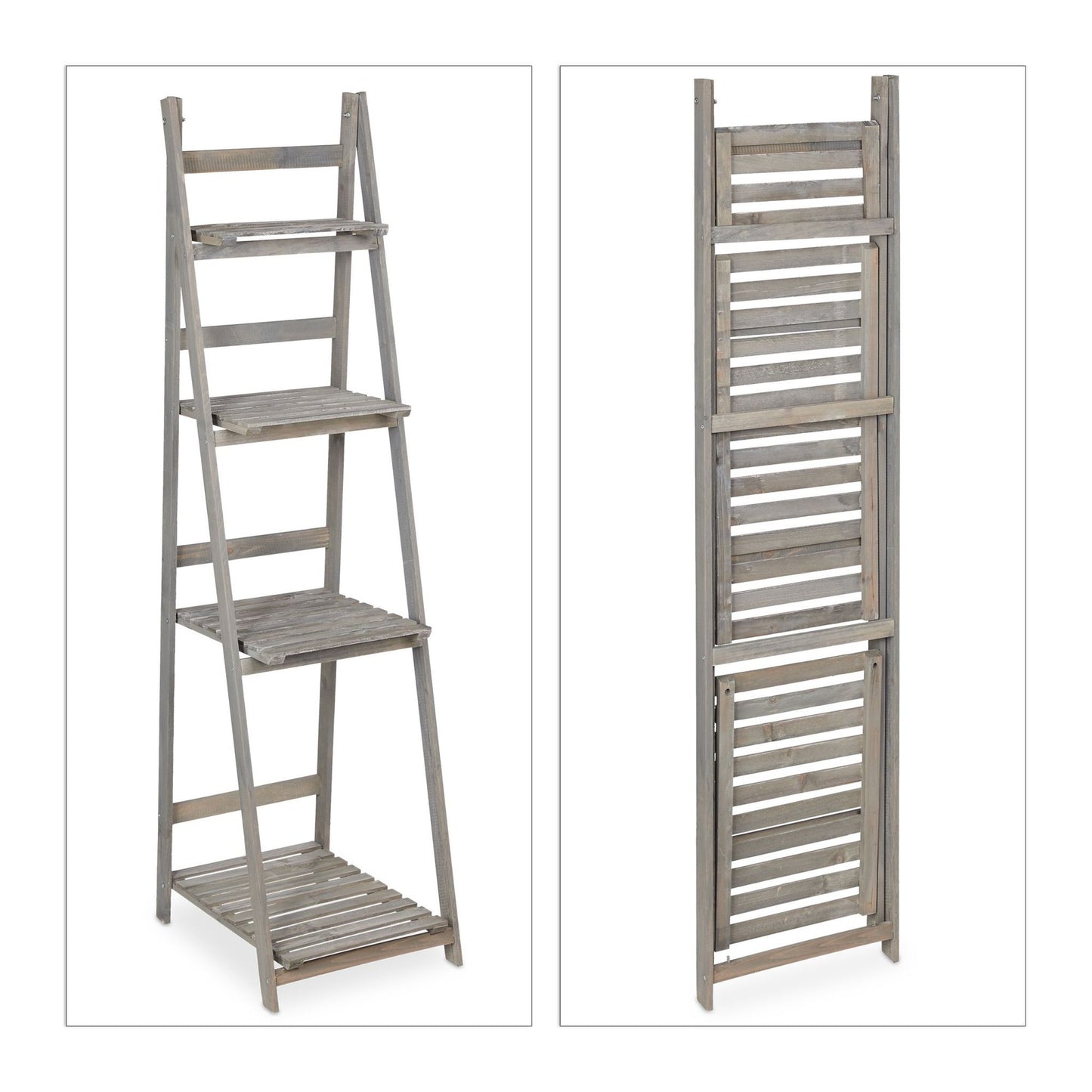 Flower Stairs Wood Grey