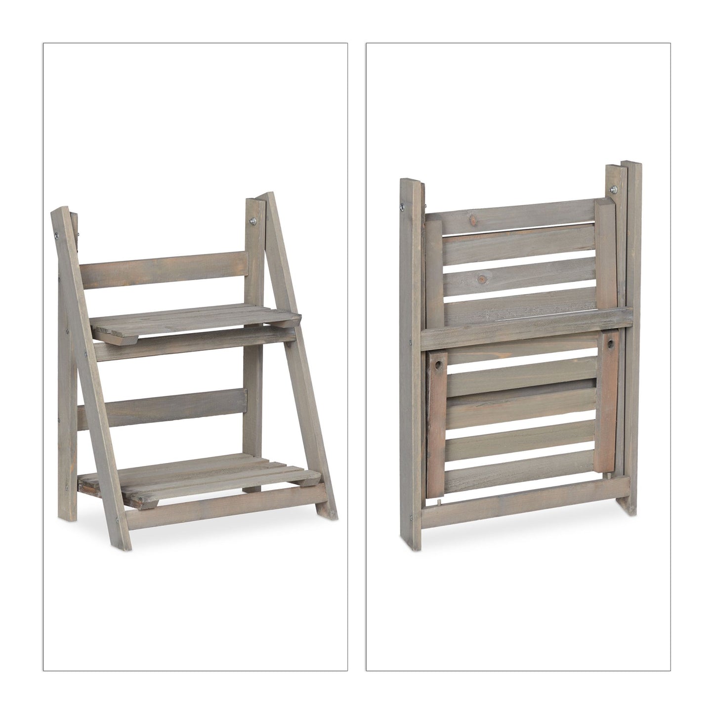 Flower Stairs Wood Grey