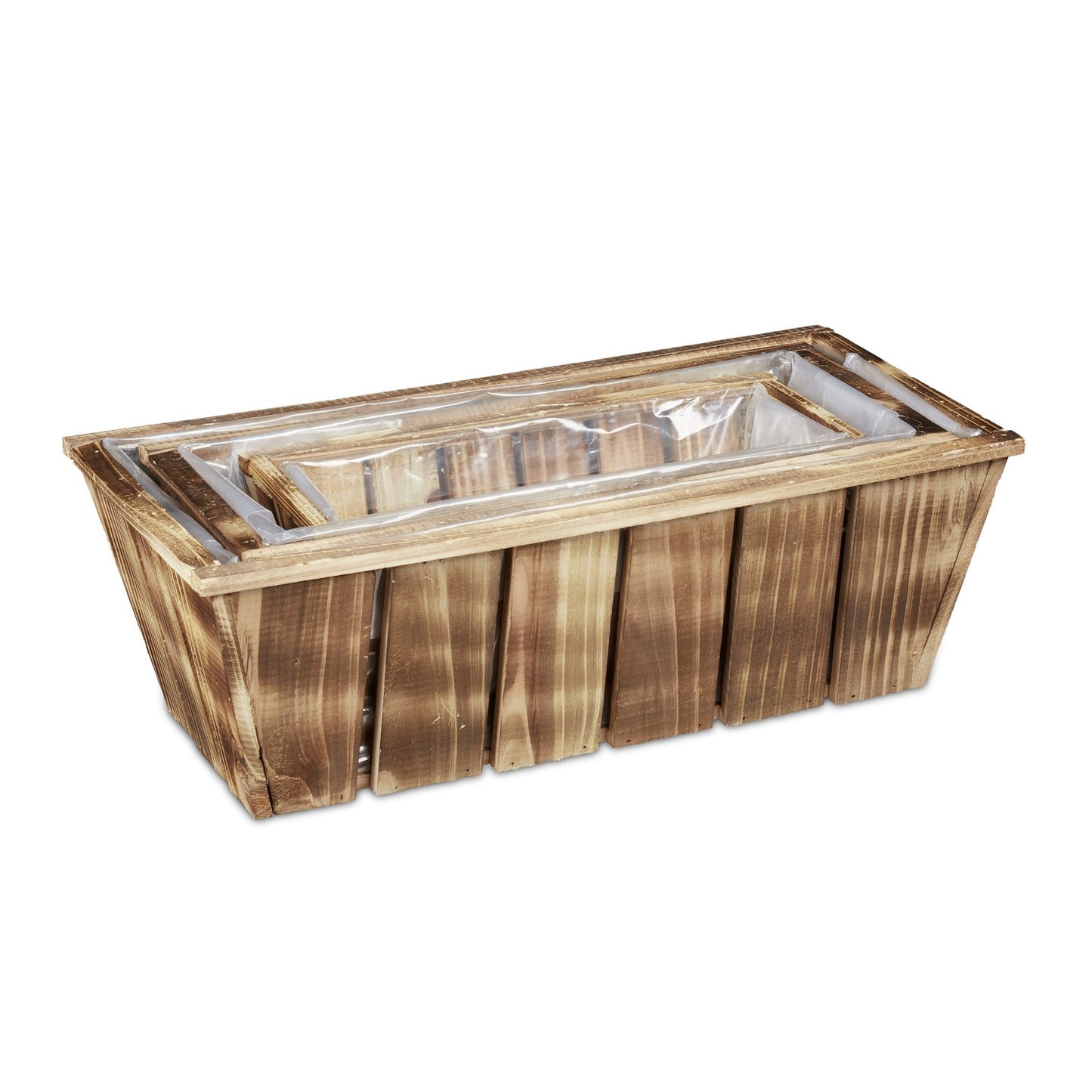 Flower box Wood Set of 3